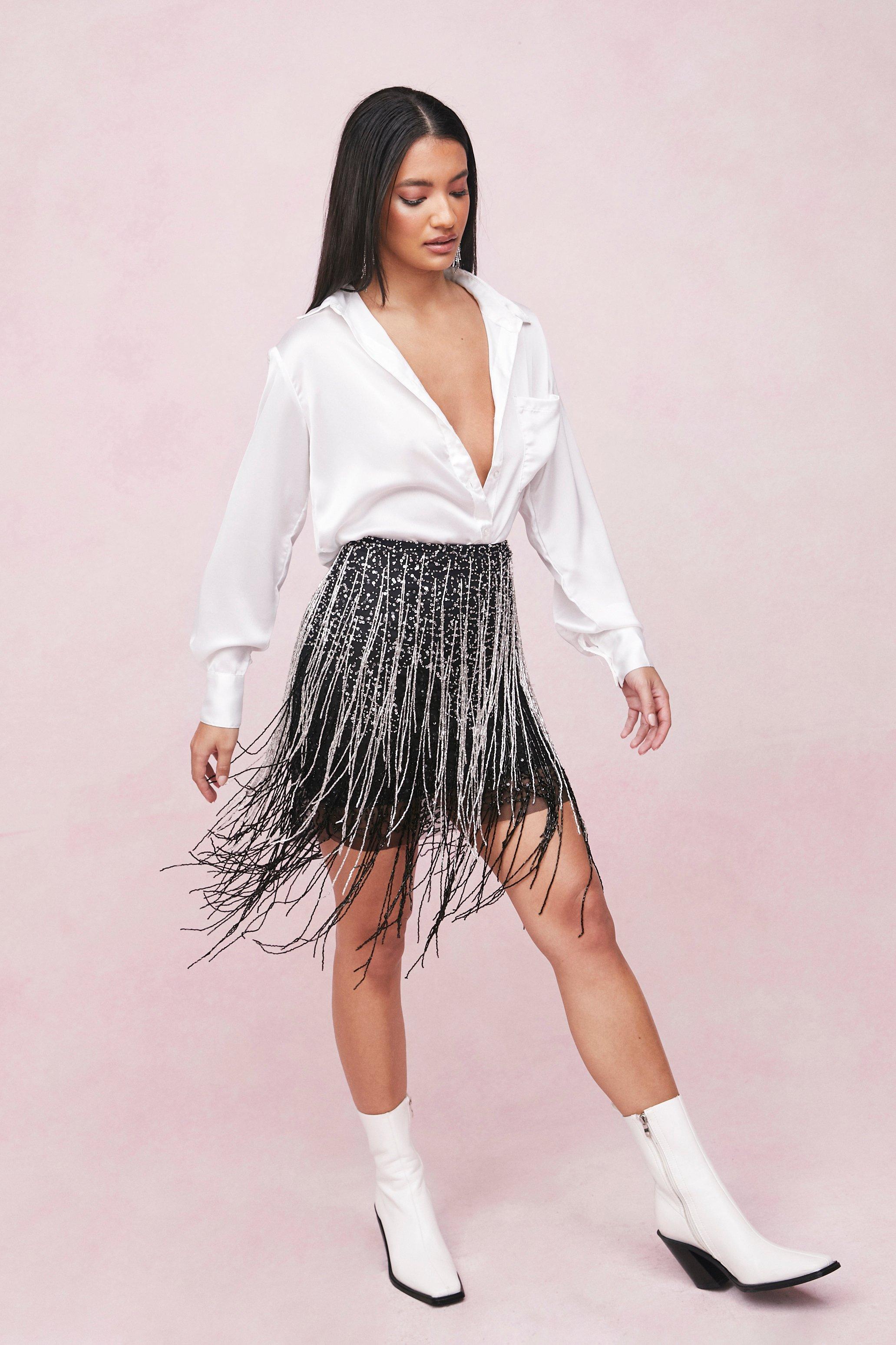 fringed skirt