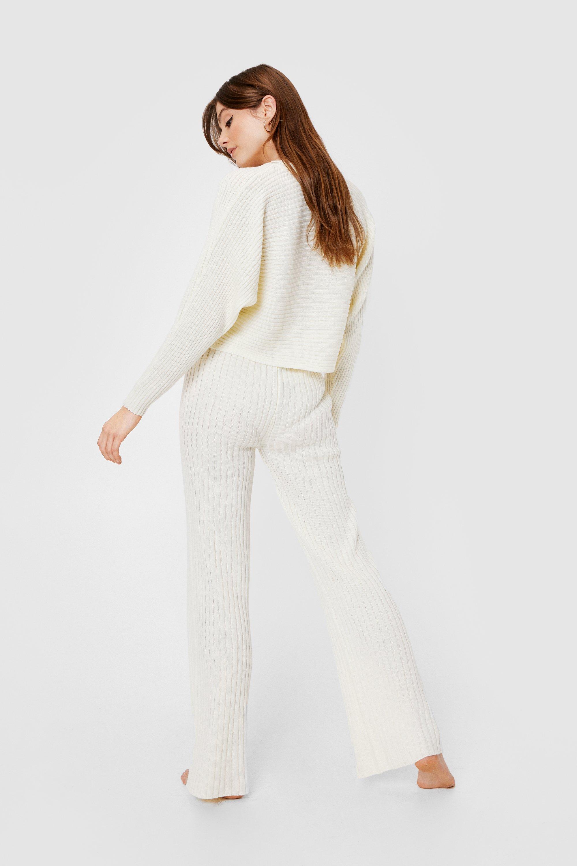 Ribbed knit lounge discount pants