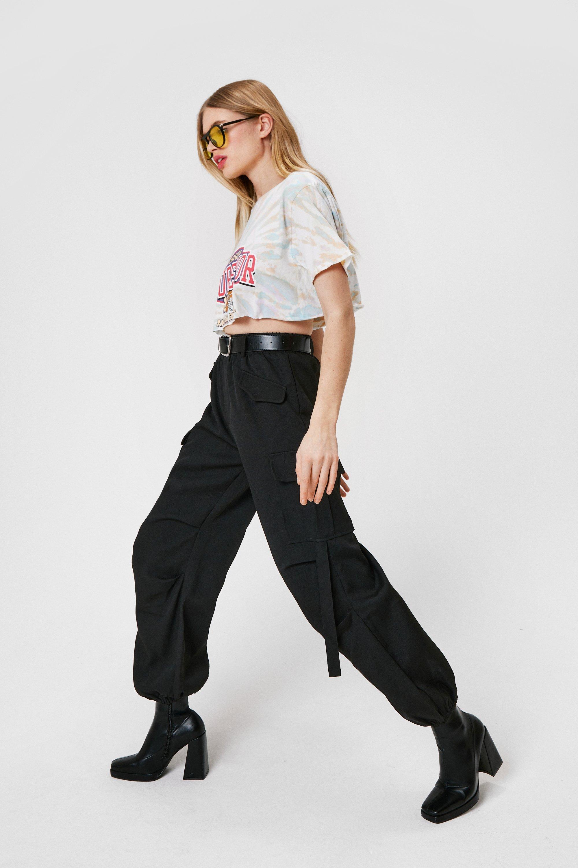 High Waisted Utility Trousers