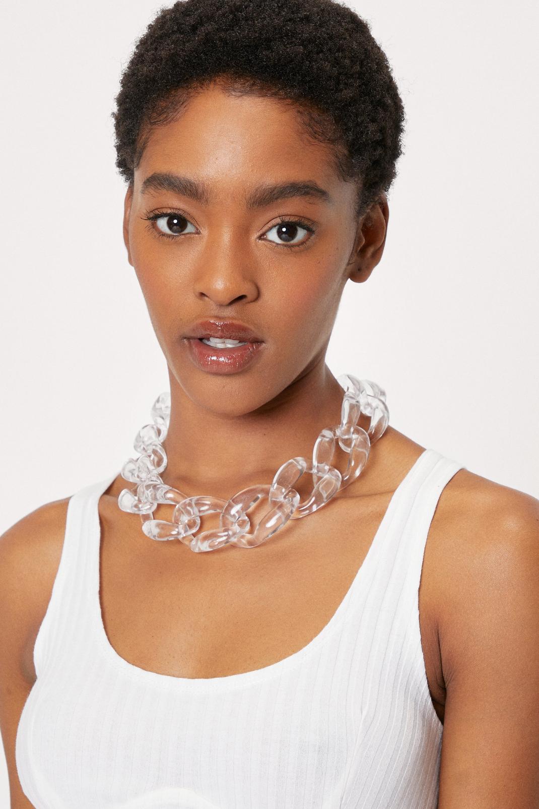 Clear Chain Necklace image number 1