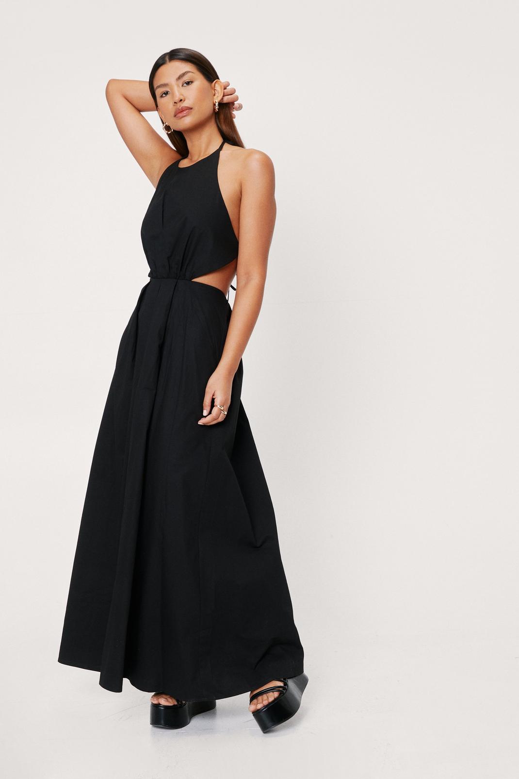side cut out gown