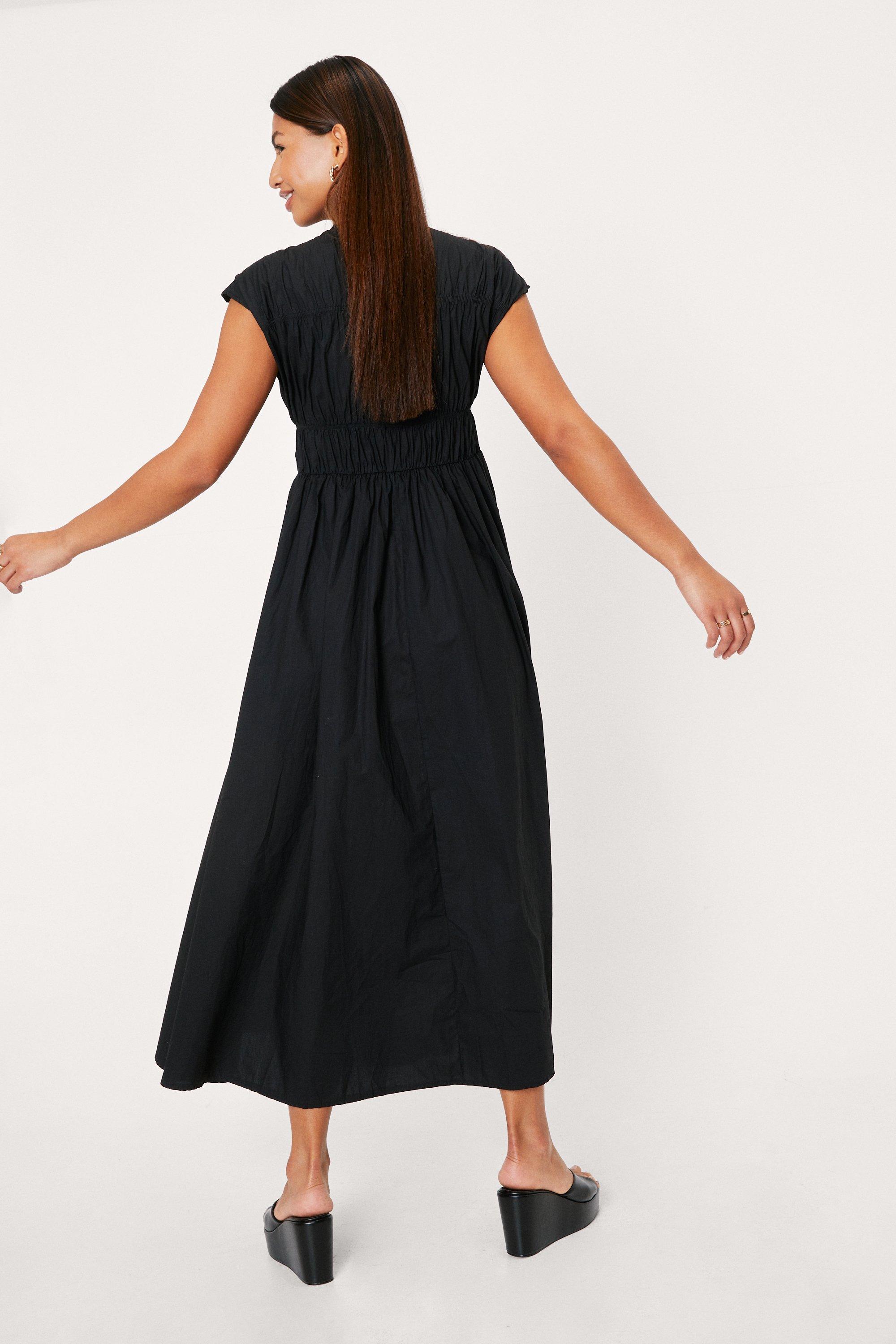 Tie front tea clearance dress