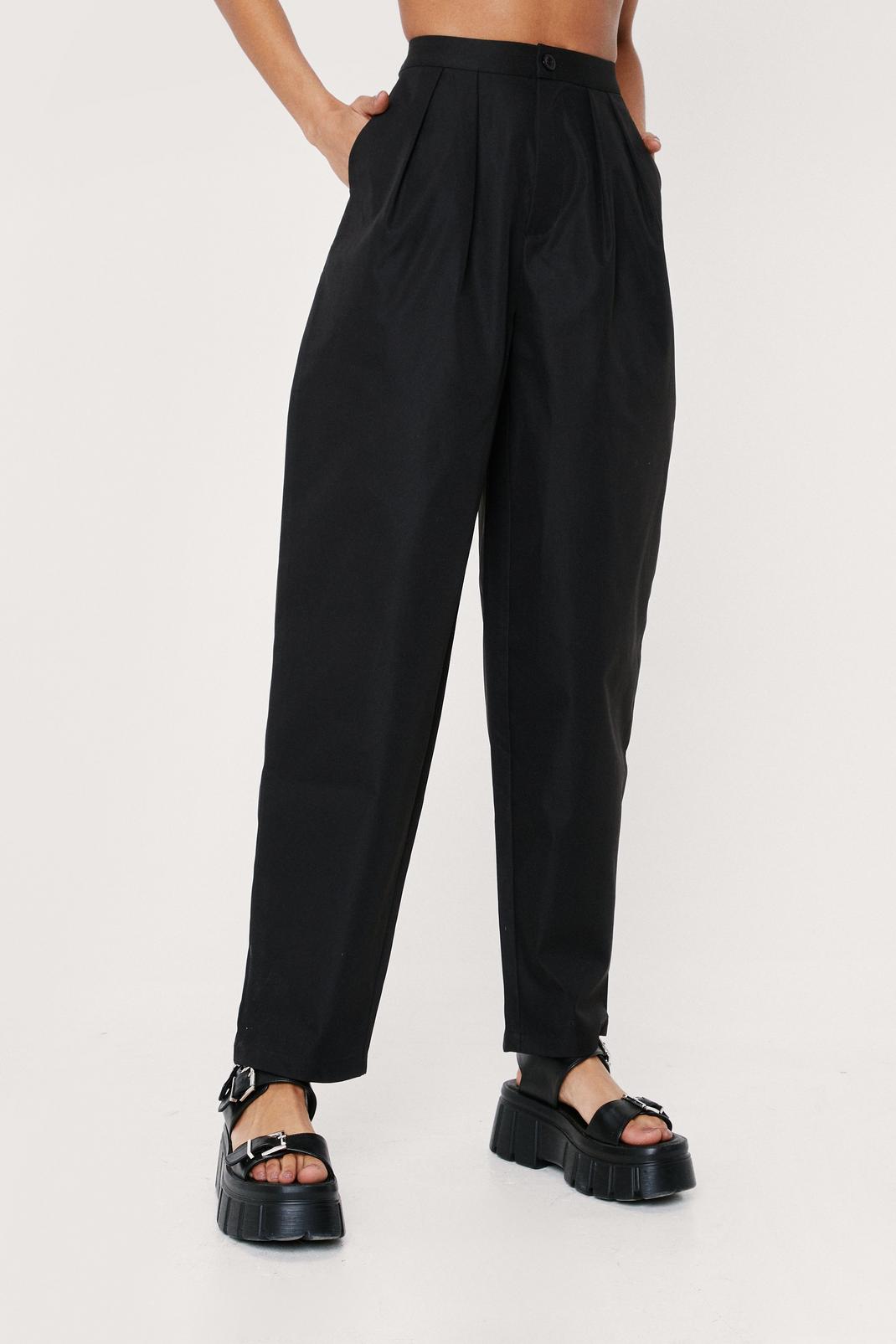 105 High Waisted Tailored Straight Leg Pants image number 2
