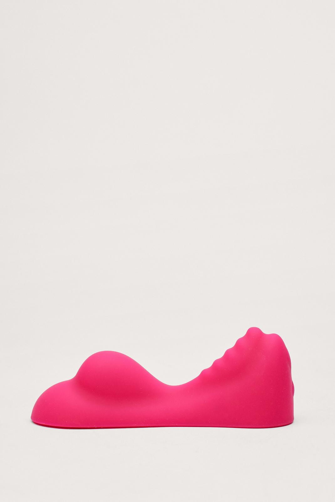 Hot pink Silicone 10 Speed Non Penetrative Vibrator image number 1