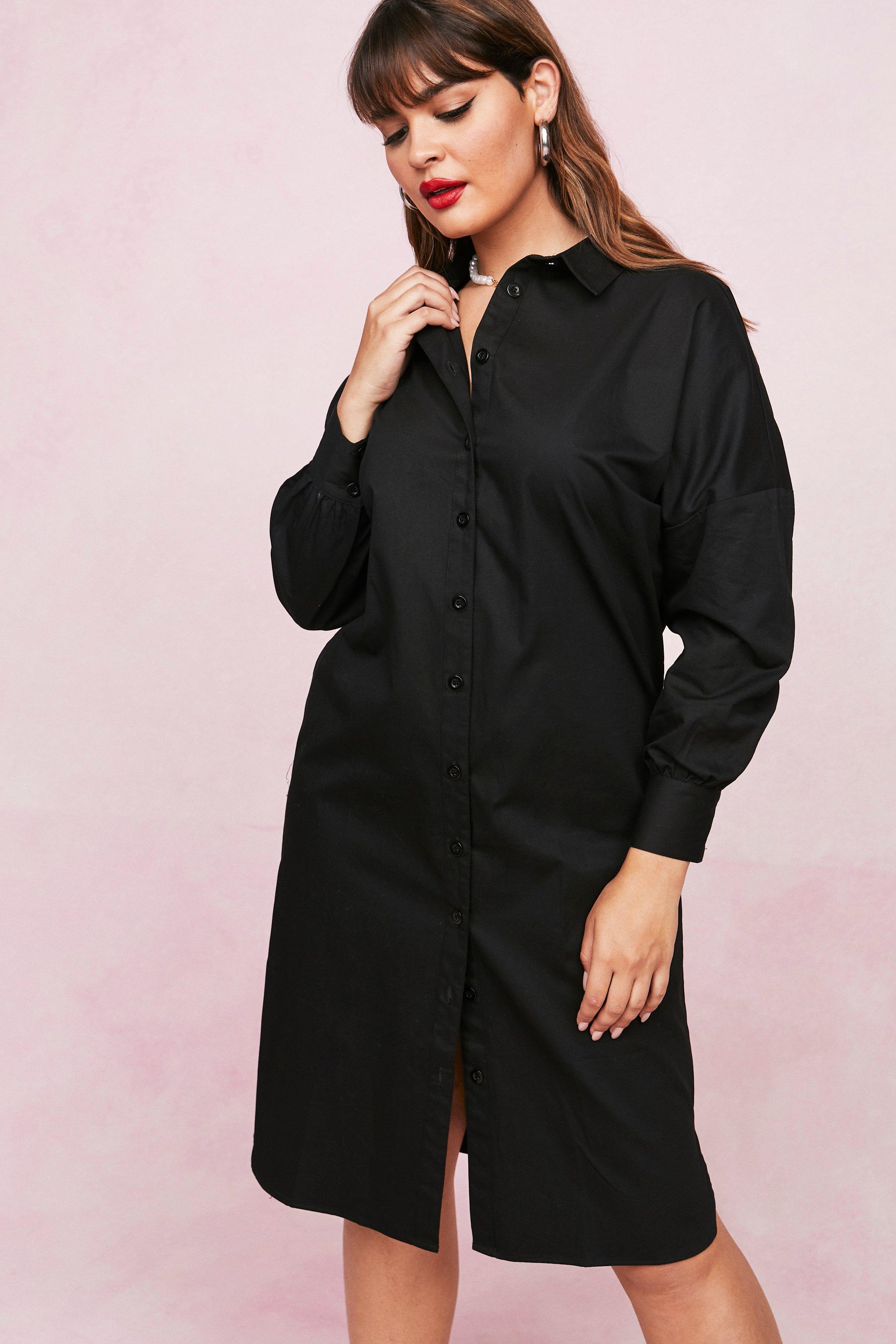 Oversized midi shirt dress hotsell