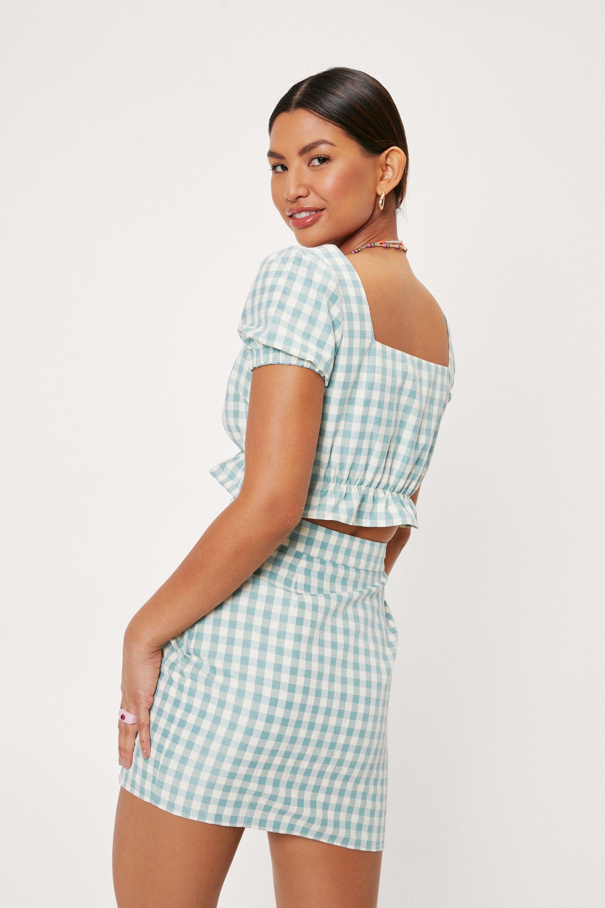 Gingham co 2025 ord skirt