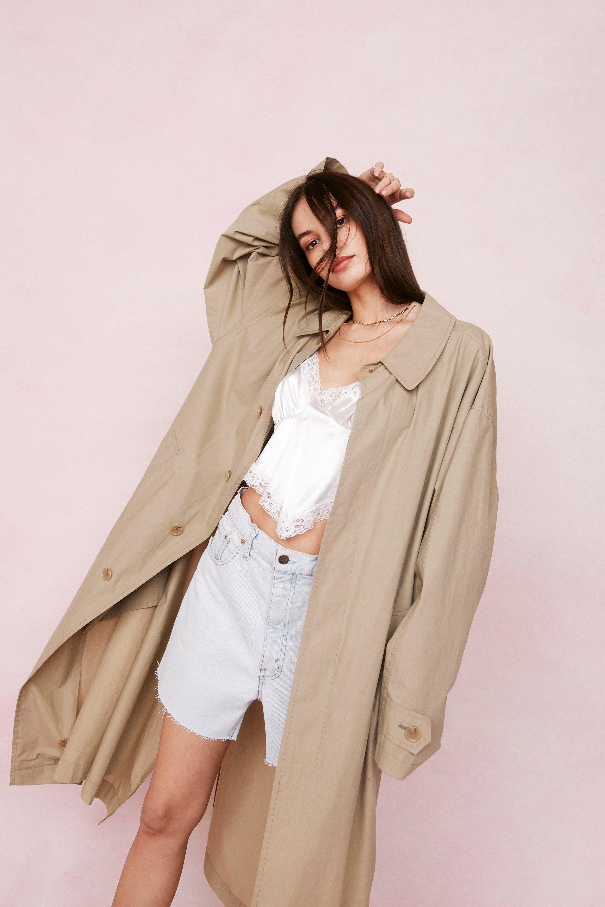 Nasty gal trench coat top