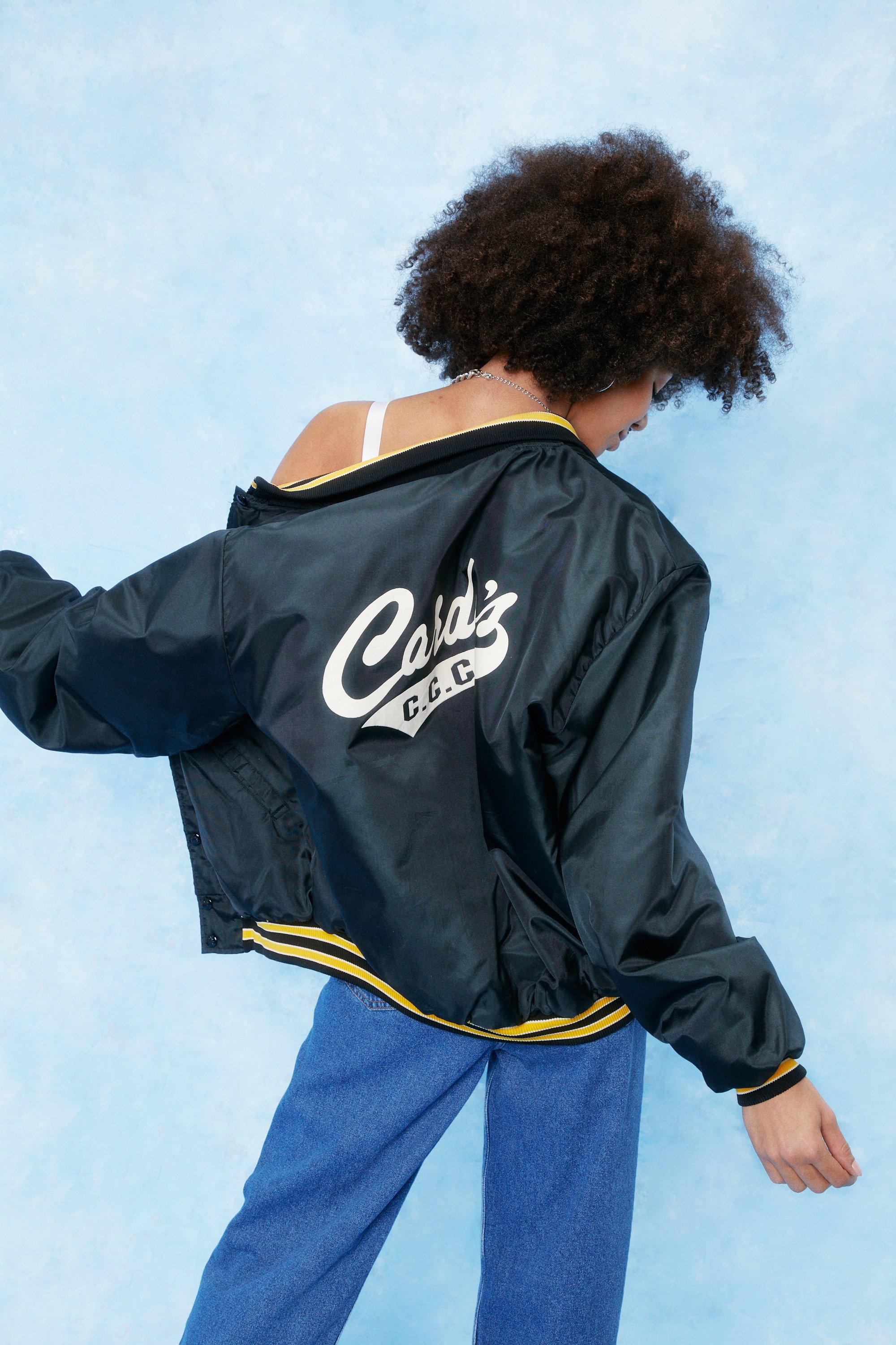 Vintage sports hot sale bomber jacket