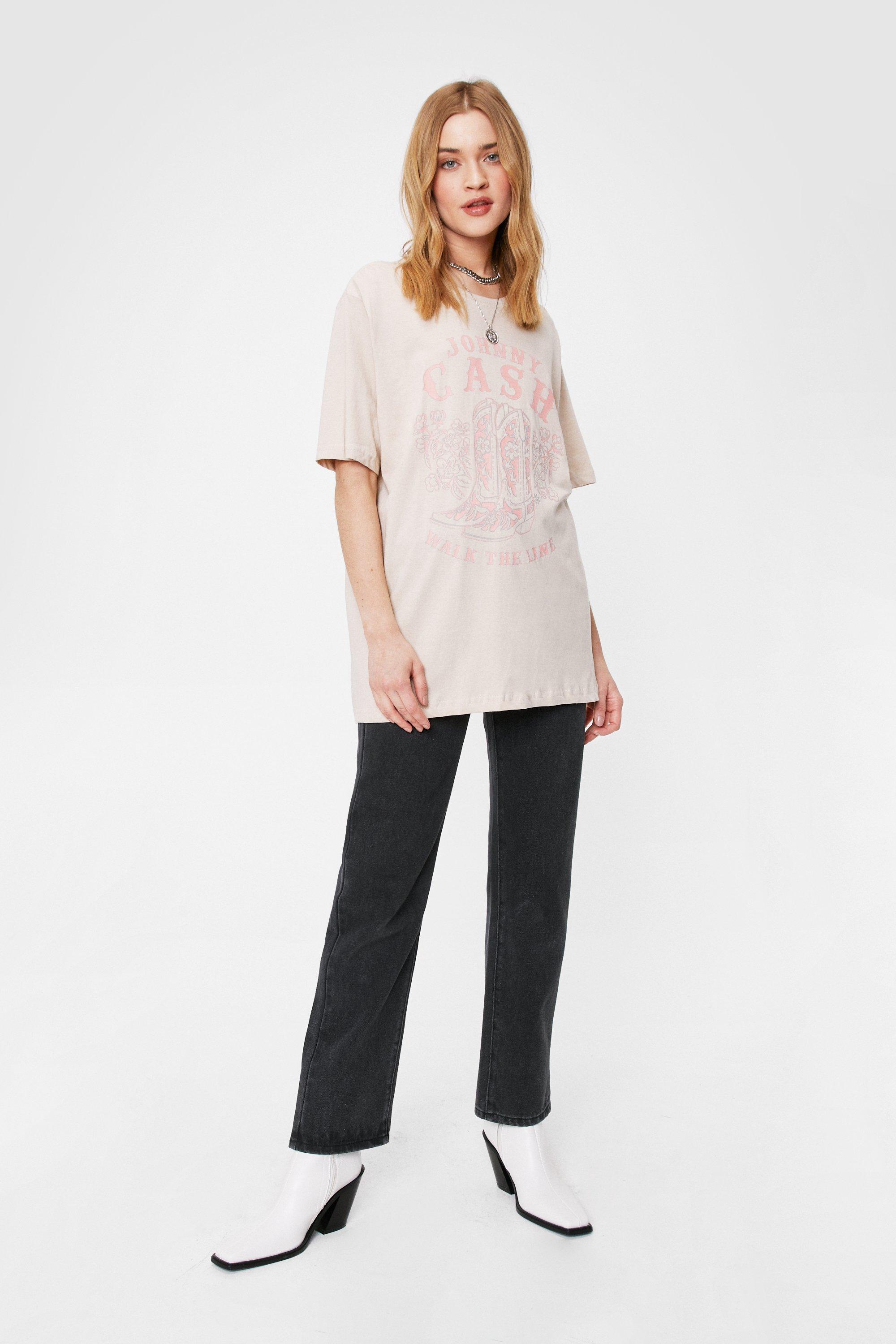 Walk The Line - Oversized S/S T-shirt - L - Hey!Hallyu