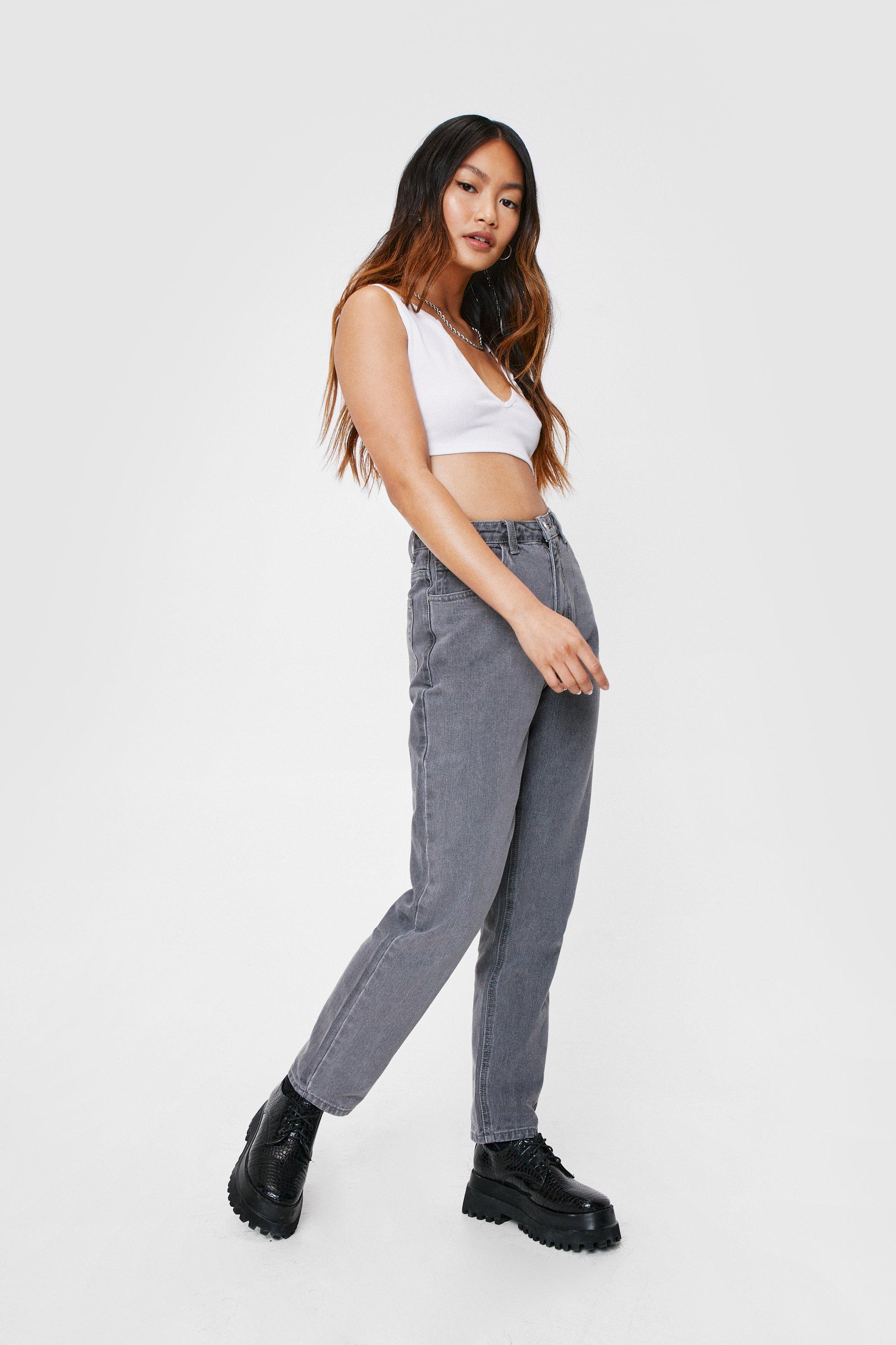 mom jeans high waisted petite