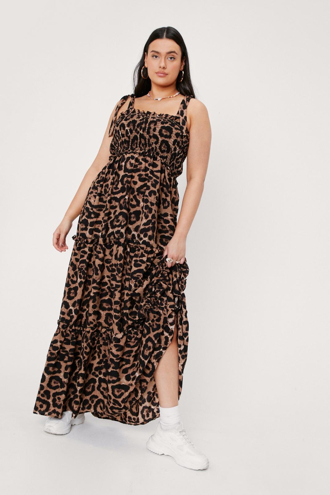 Plus Size Tiered Leopard Print Maxi Dress | Nasty Gal
