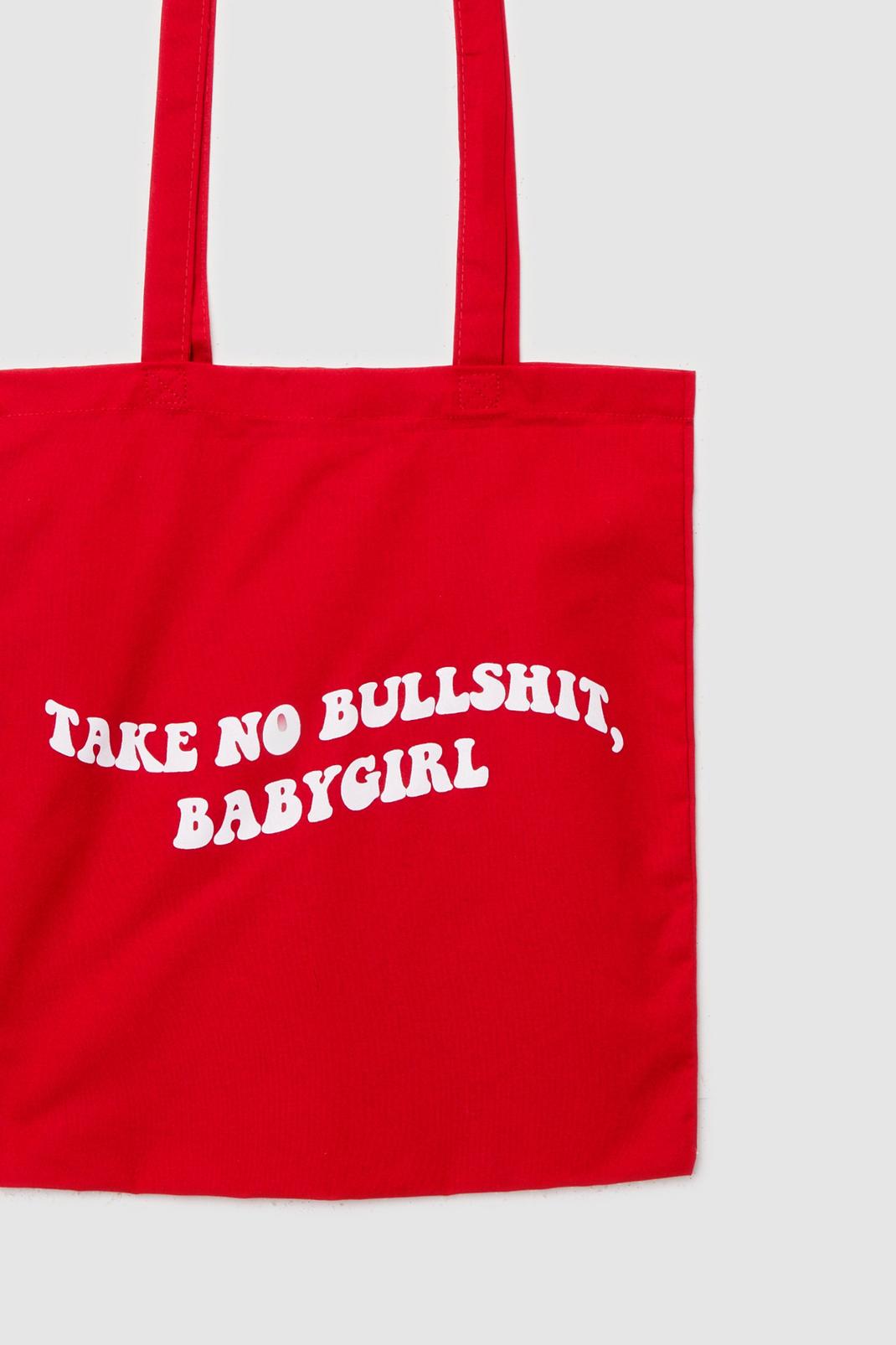 Take No Bullshit Babygirl Graphic Tote Bag | Nasty Gal