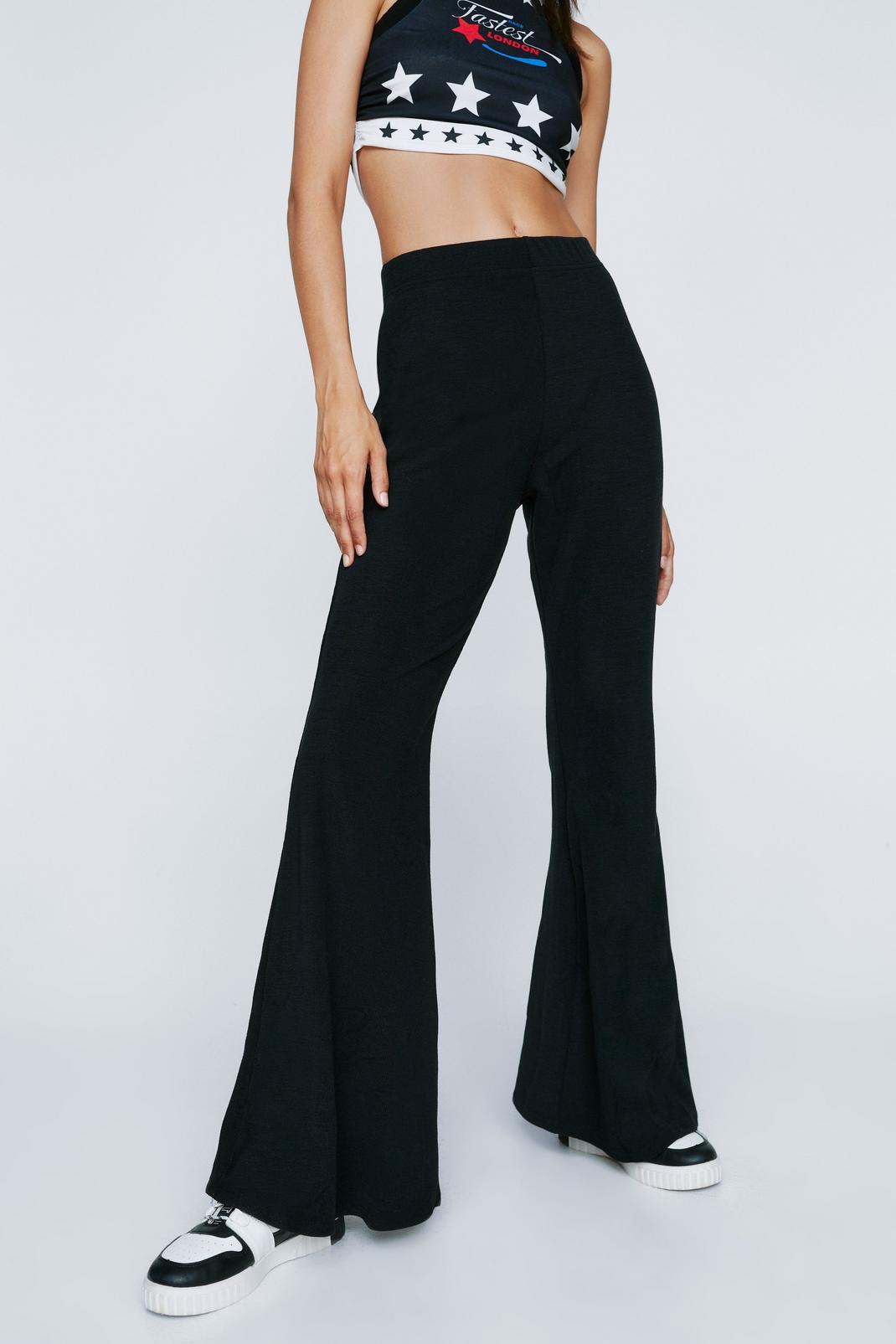 105 Recycled High Waisted Extreme Flared Pants image number 2