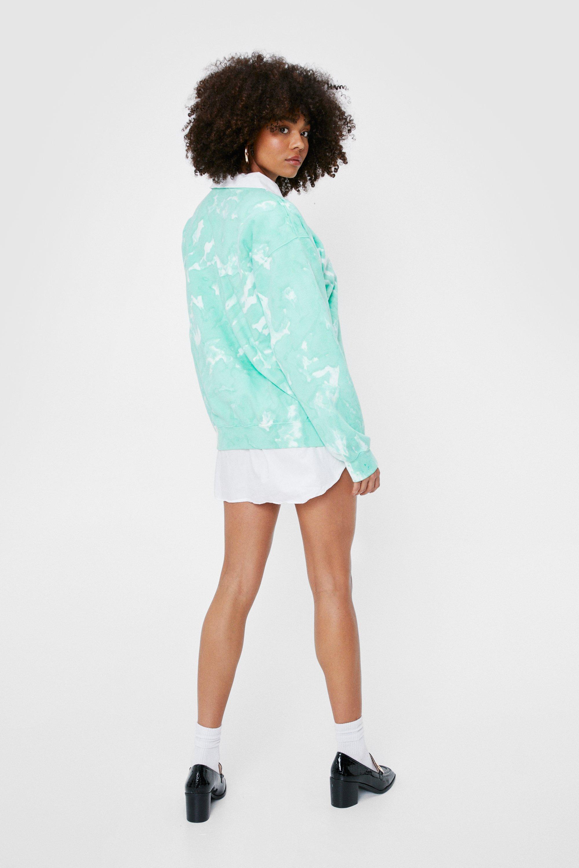 Nasty gal tie dye sweatshirt hot sale