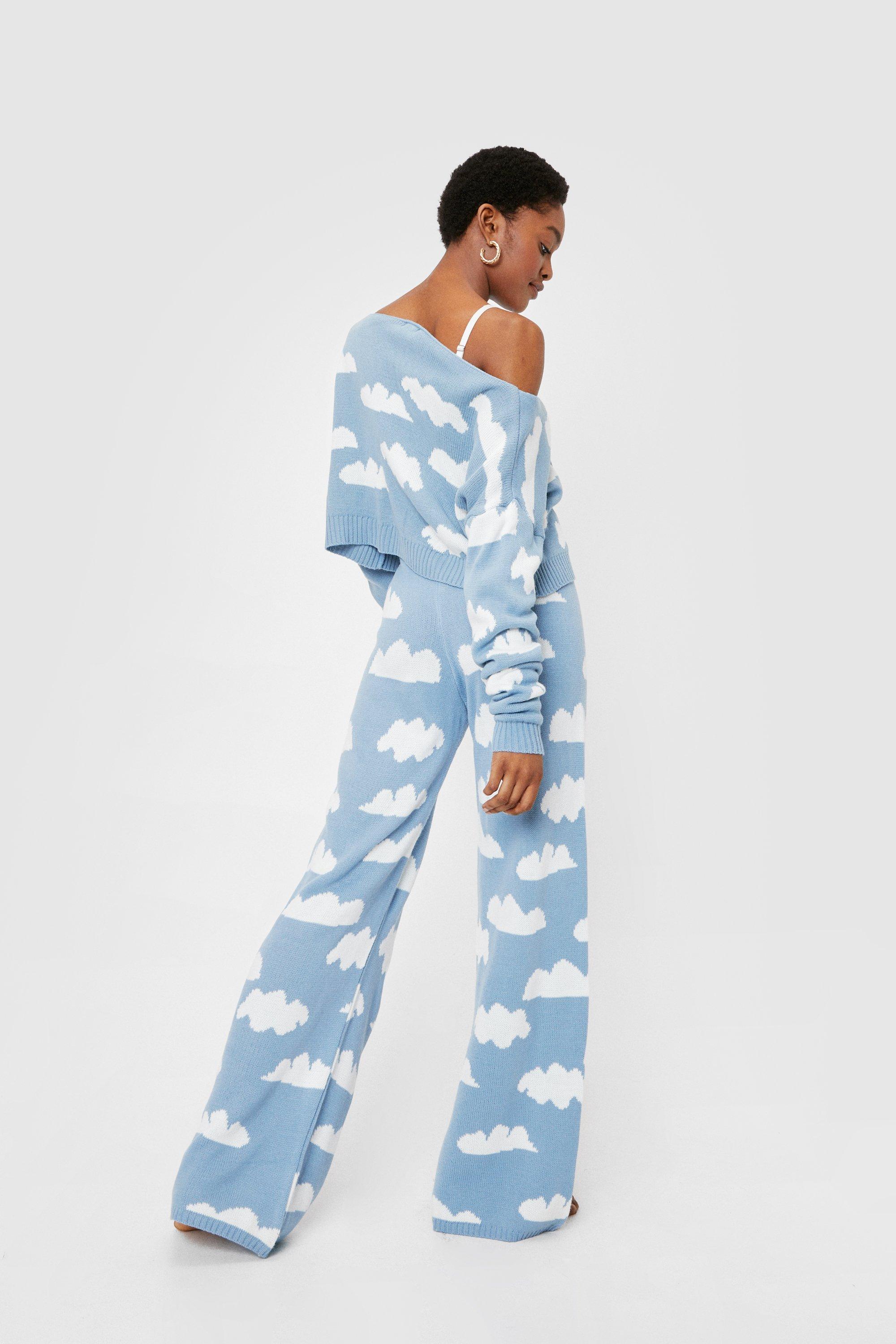 Cloud Knitted Sweater and Pants Lounge Set