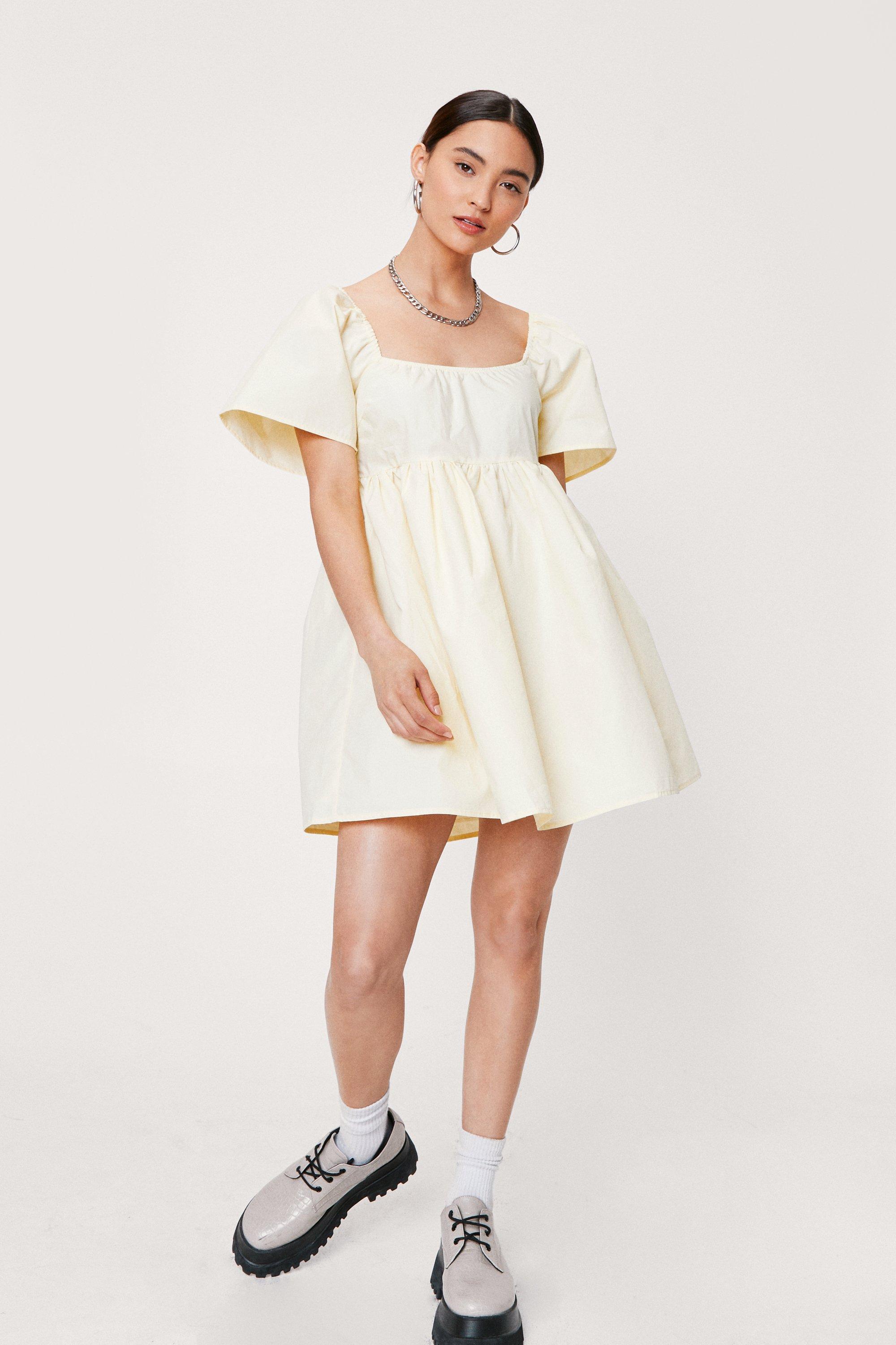 Petite white hotsell smock dress