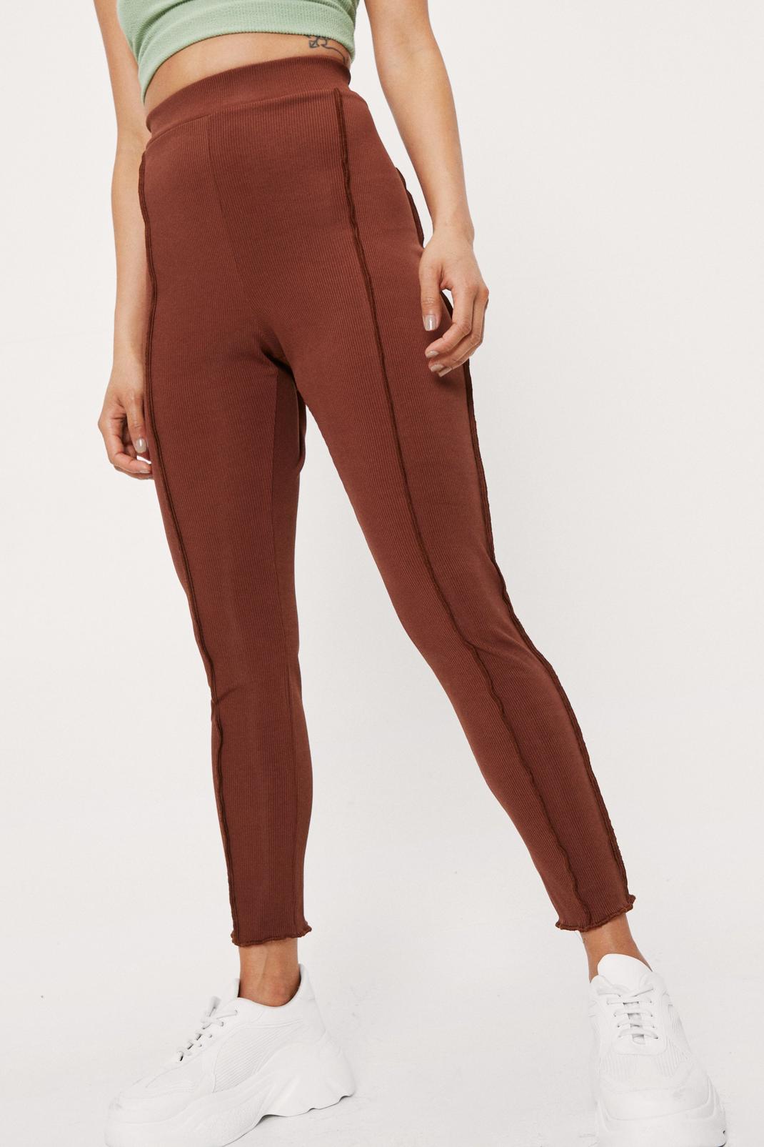 front rise seam leggings