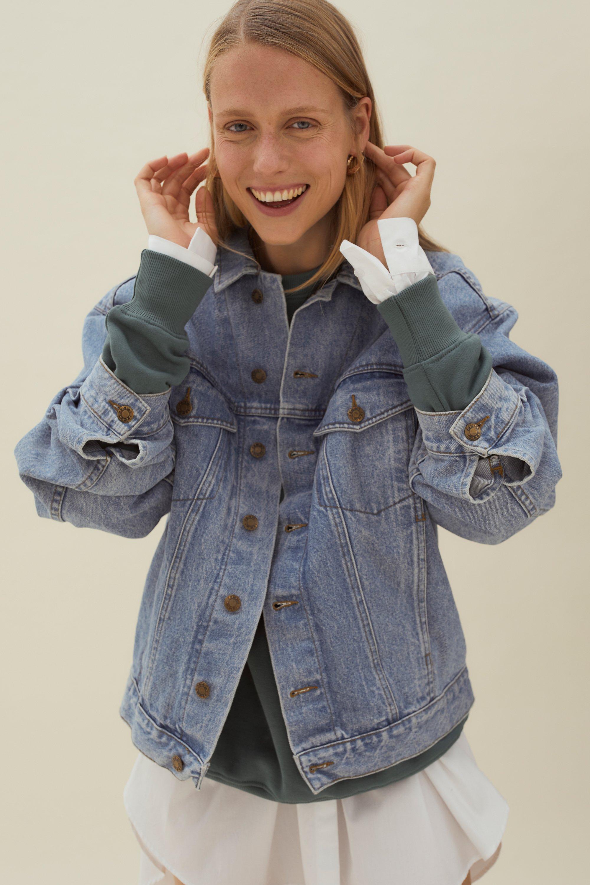 Vintage Veste oversize en jean a poches Nasty Gal