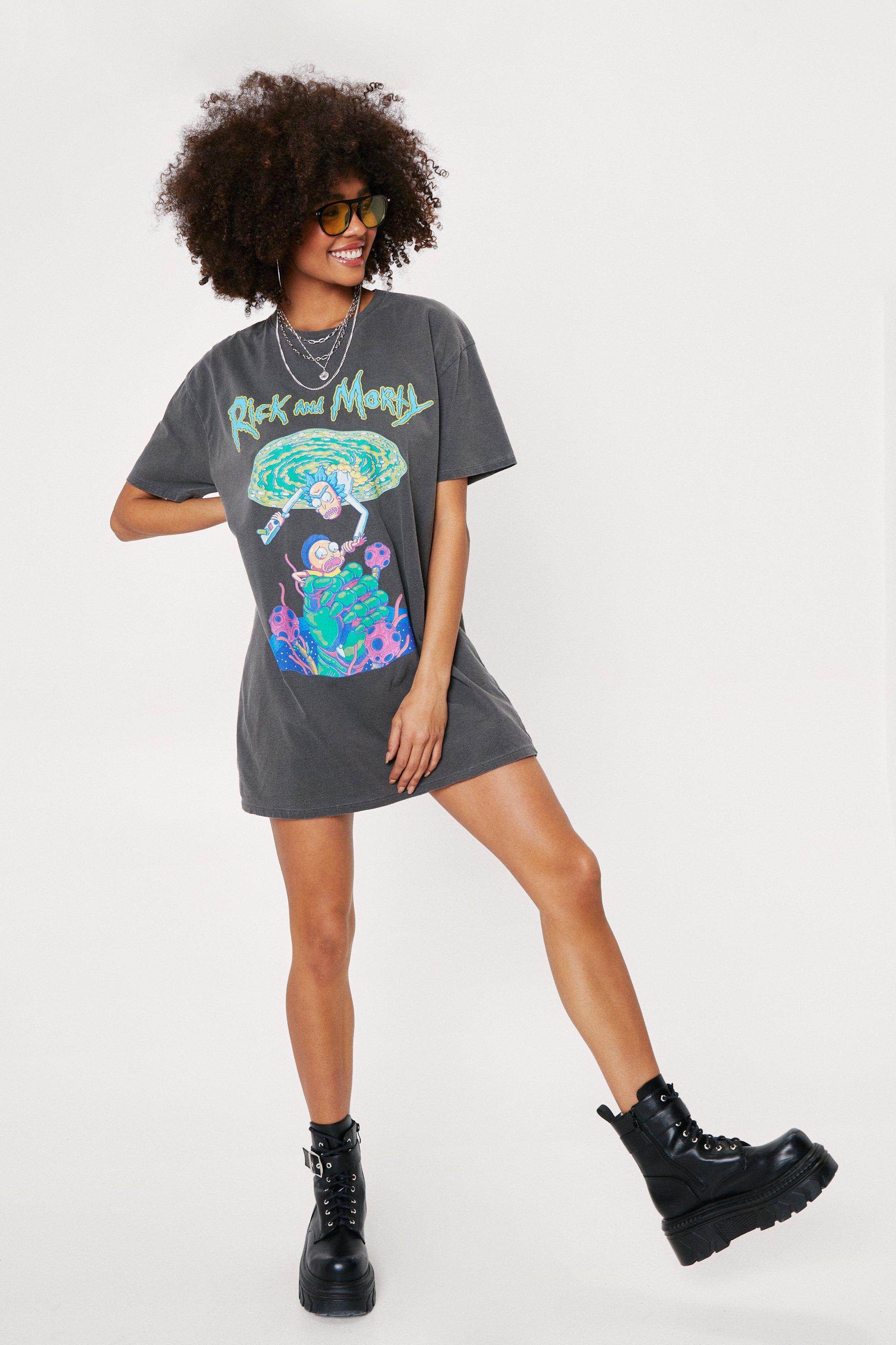 Rick and Morty Graphic T-Shirt Dress | Nasty Gal