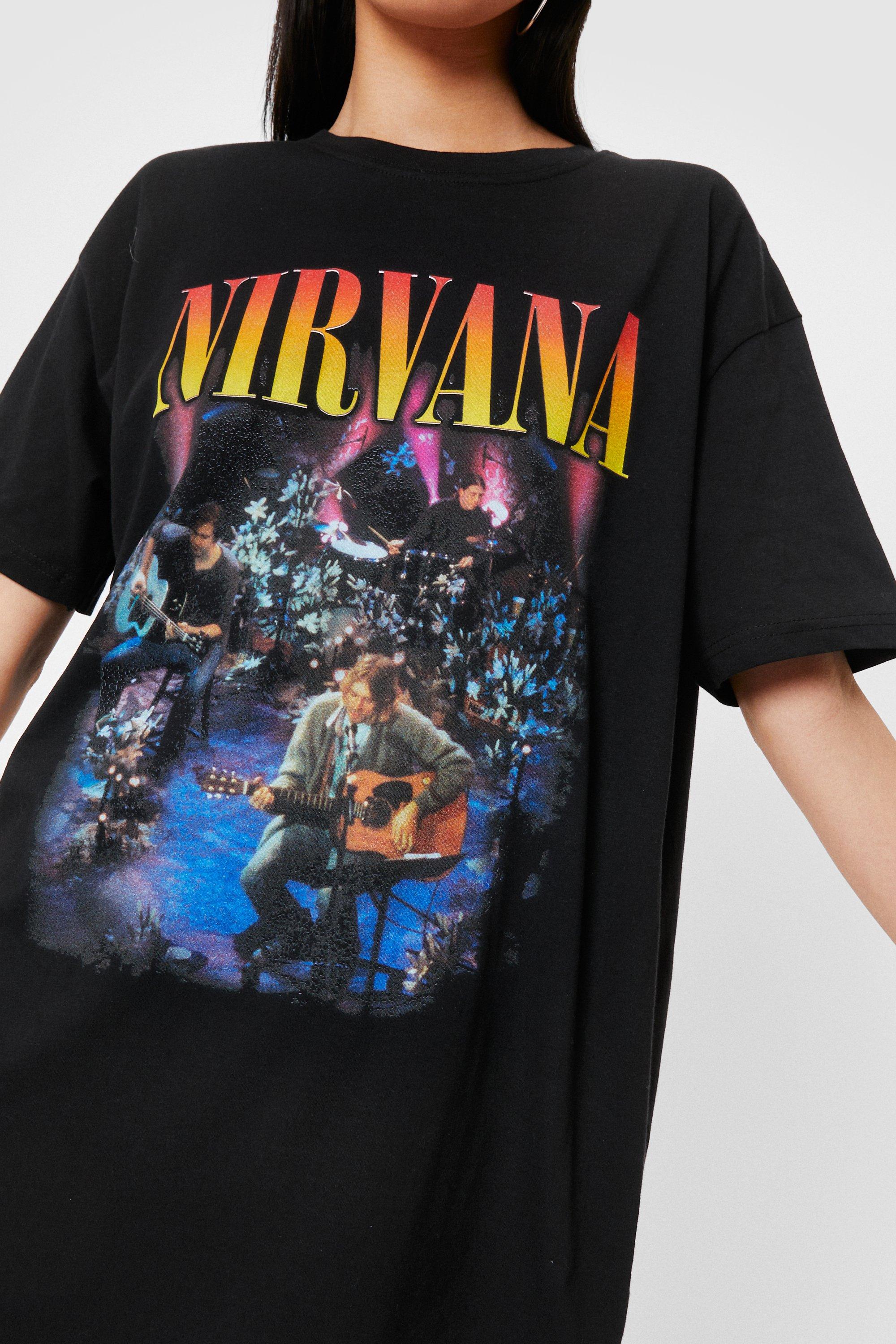 Nirvana Graphic Band T-Shirt Dress