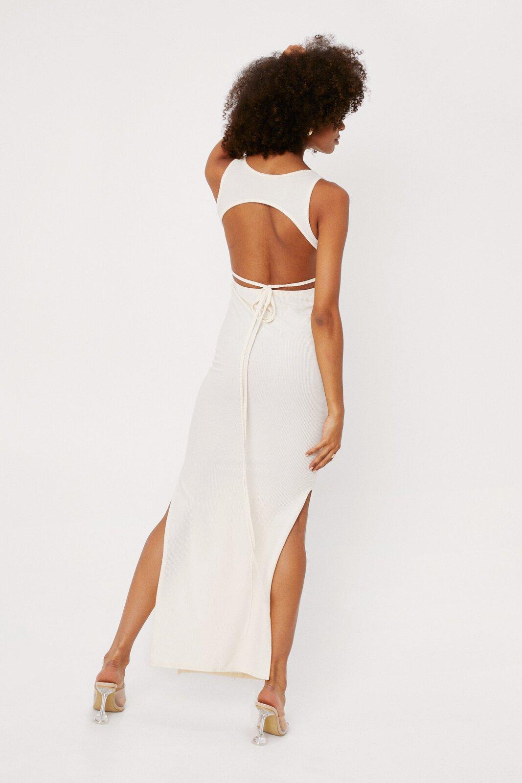 Scoop Back Maxi Dress