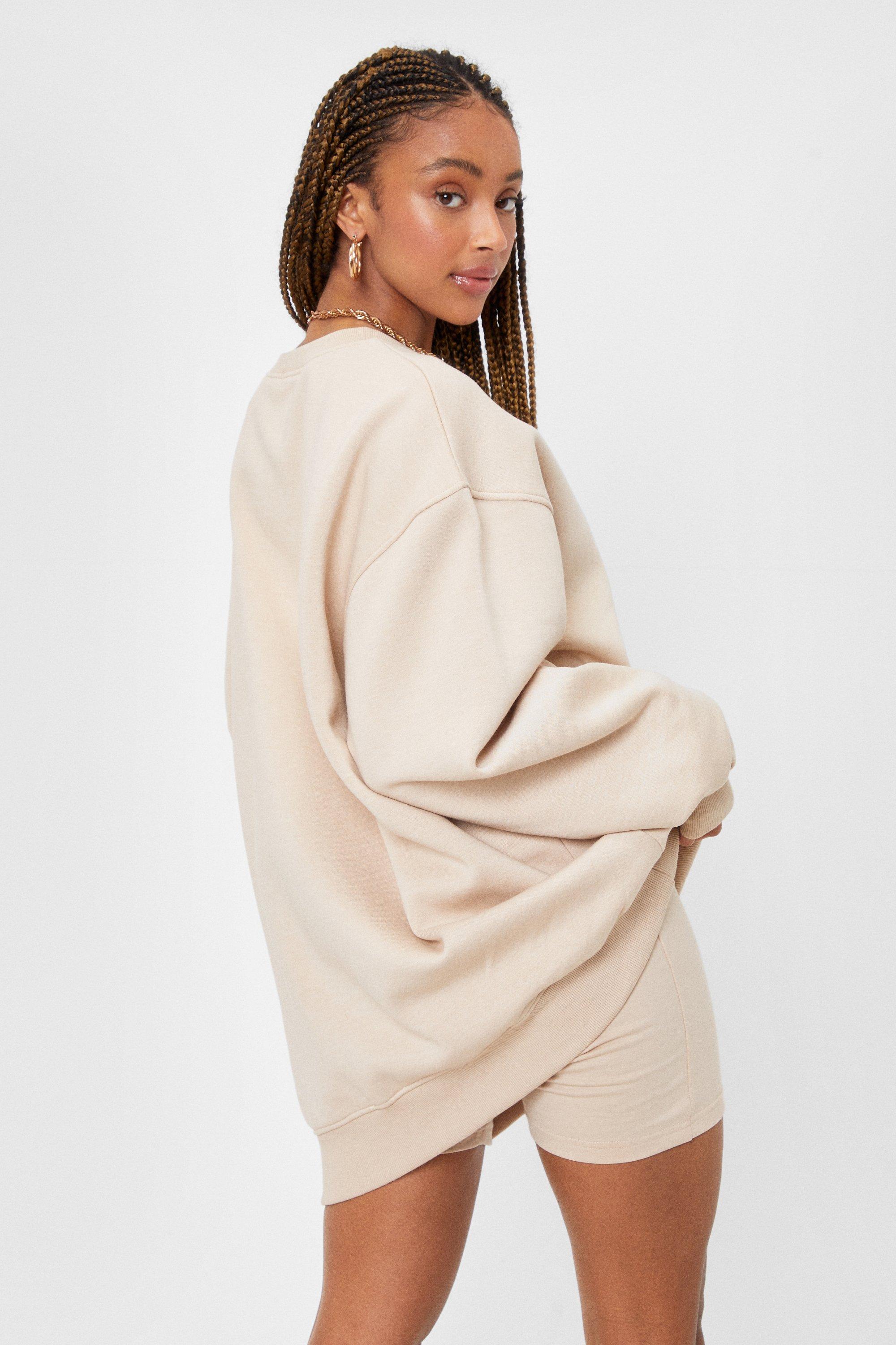 Mix and Match Slouchy Oversized Sweatshirt Nasty Gal