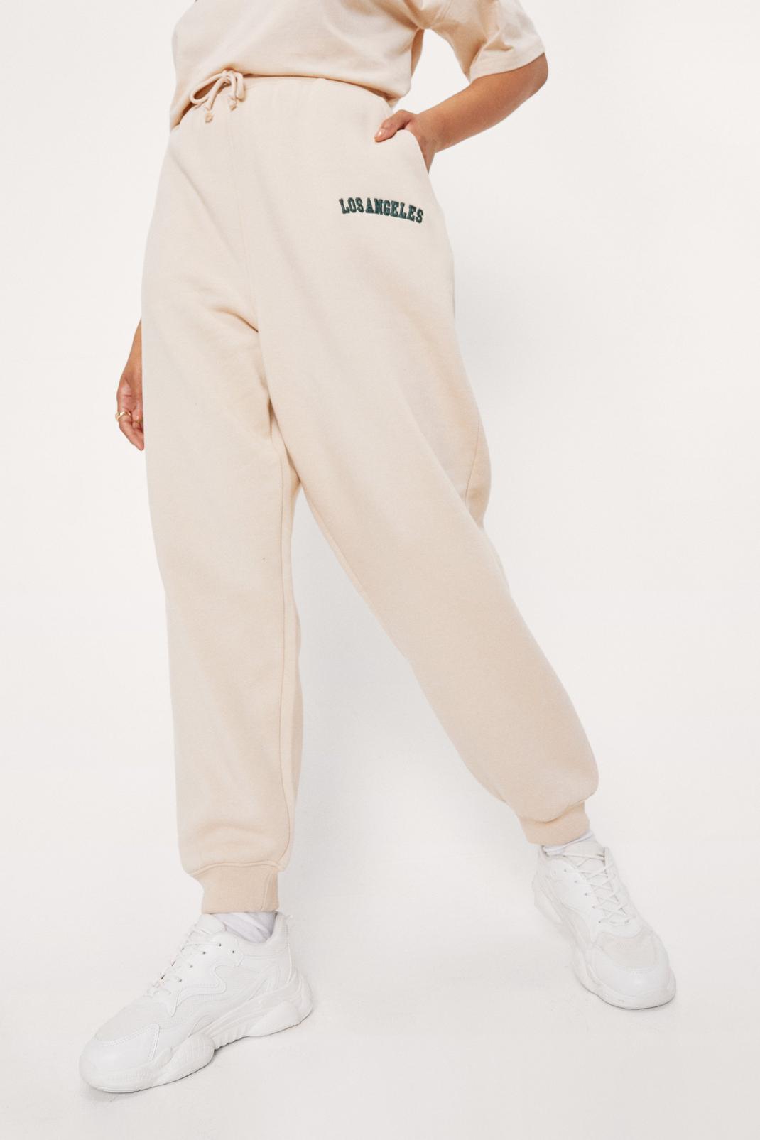 165 Plus Size Los Angeles Embroidered Joggers image number 2
