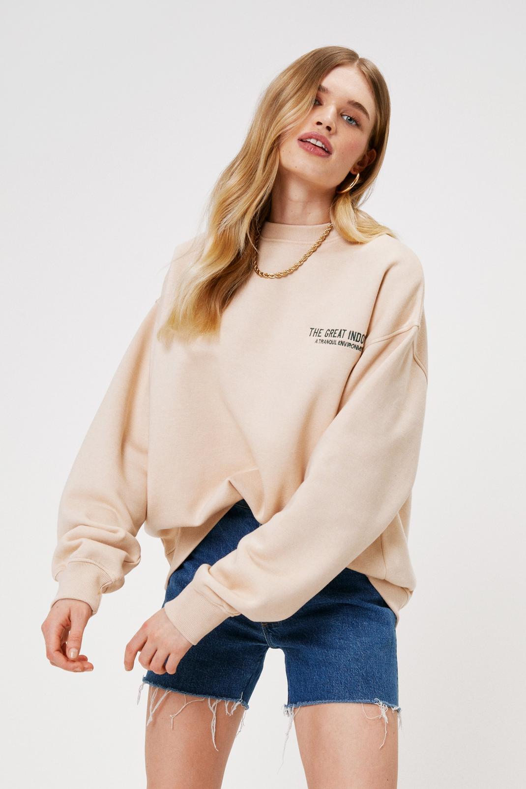 Sand The Great Indoors Embroidered Sweatshirt image number 1