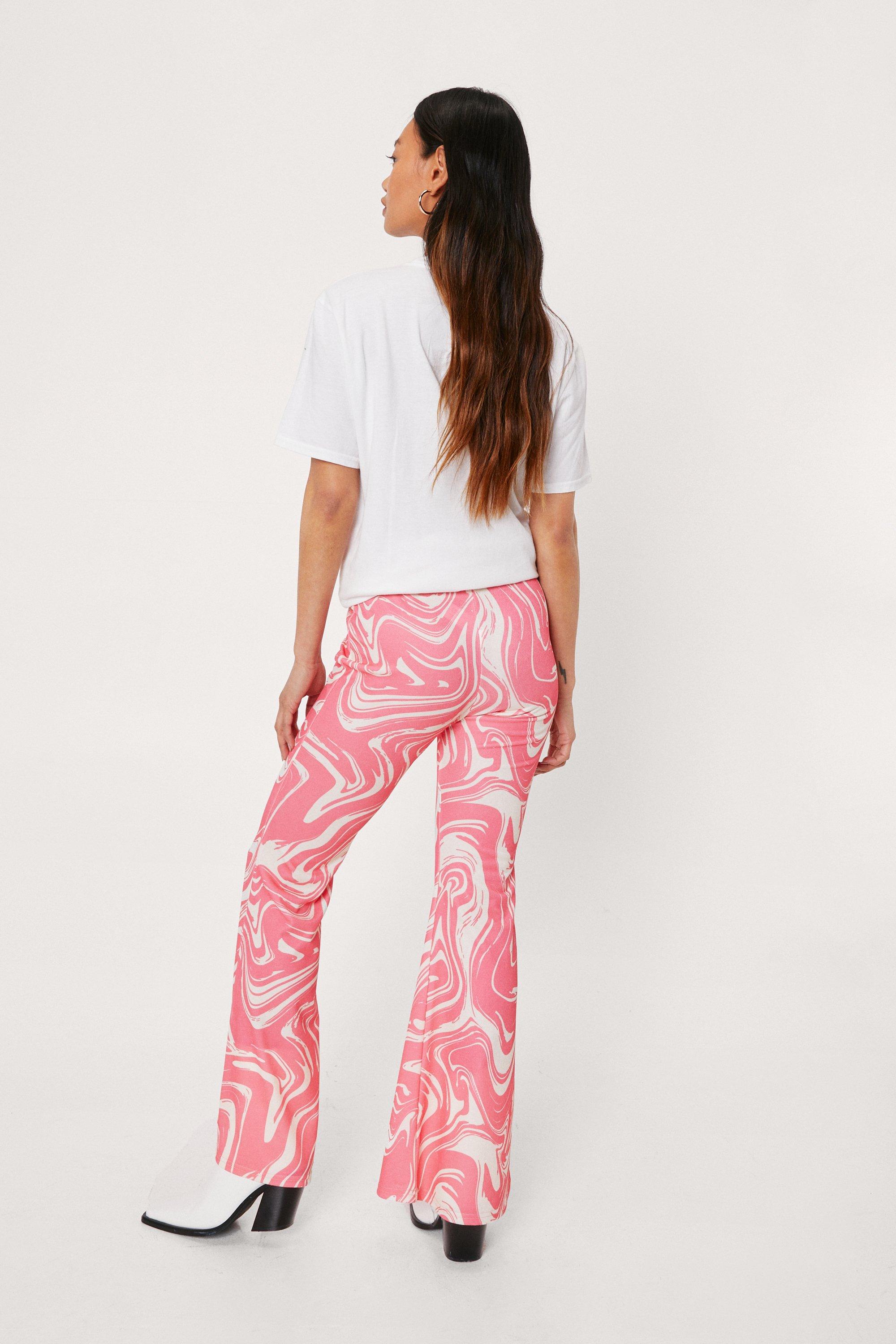 MARBLE PRINT PANTS