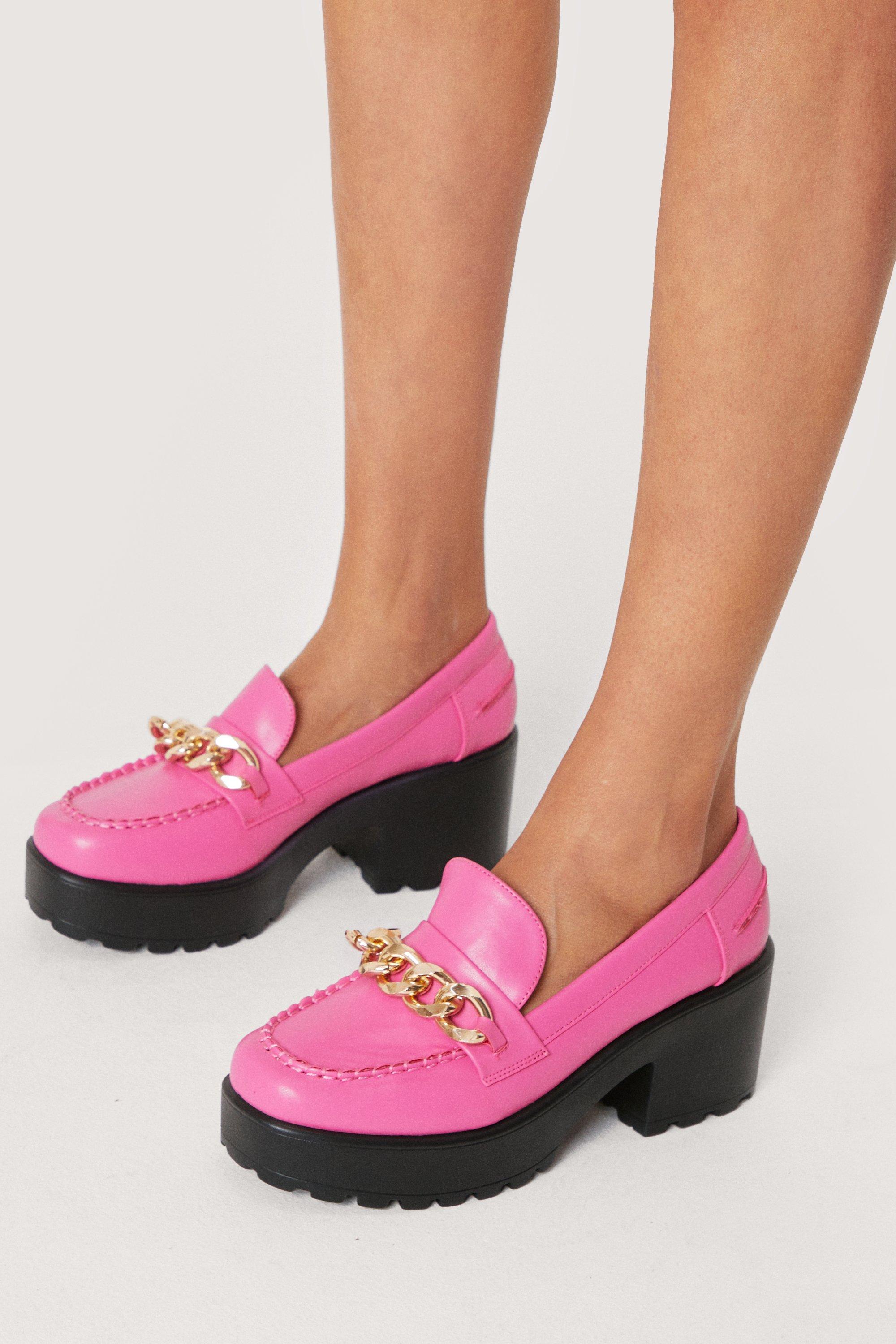 nasty gal chunky loafers