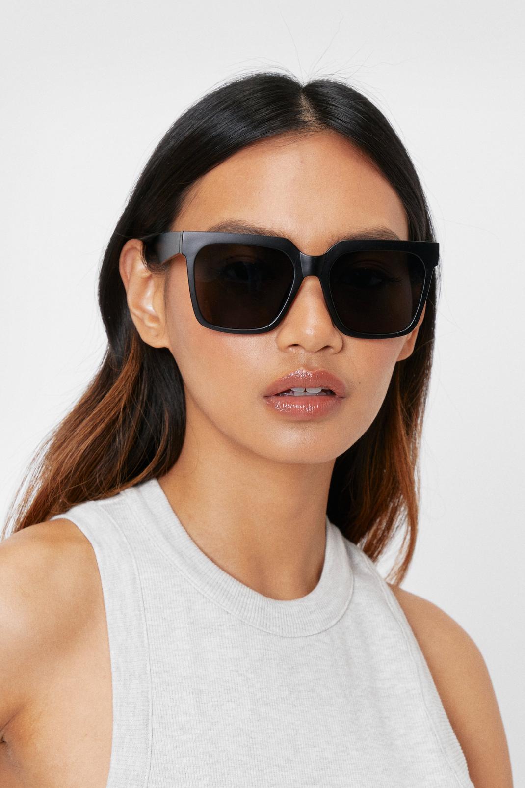 105 Oversized Square Tinted Sunglasses image number 2