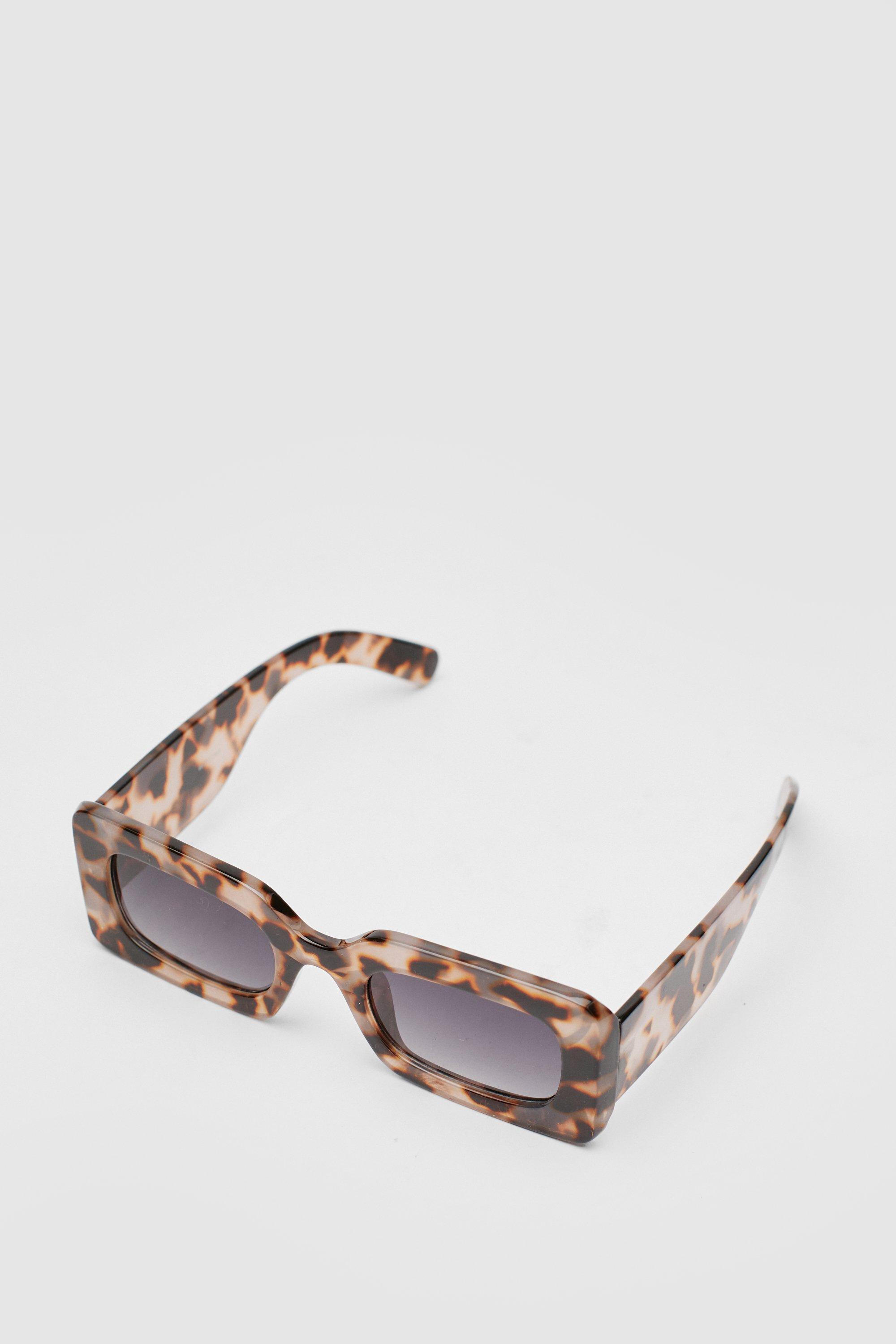 Square-Frame Tortoiseshell Acetate Sunglasses