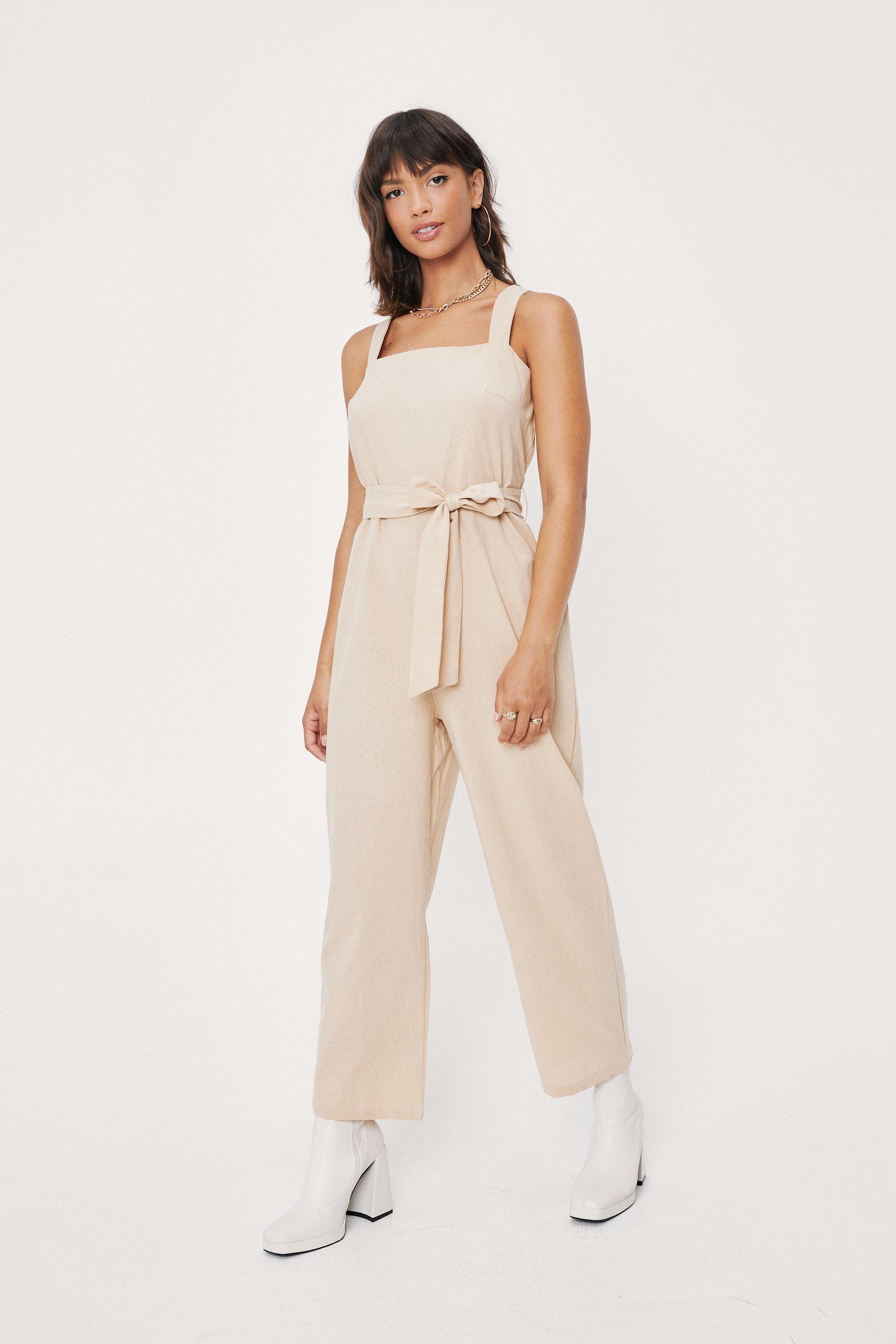 Square Neckline Jumpsuit