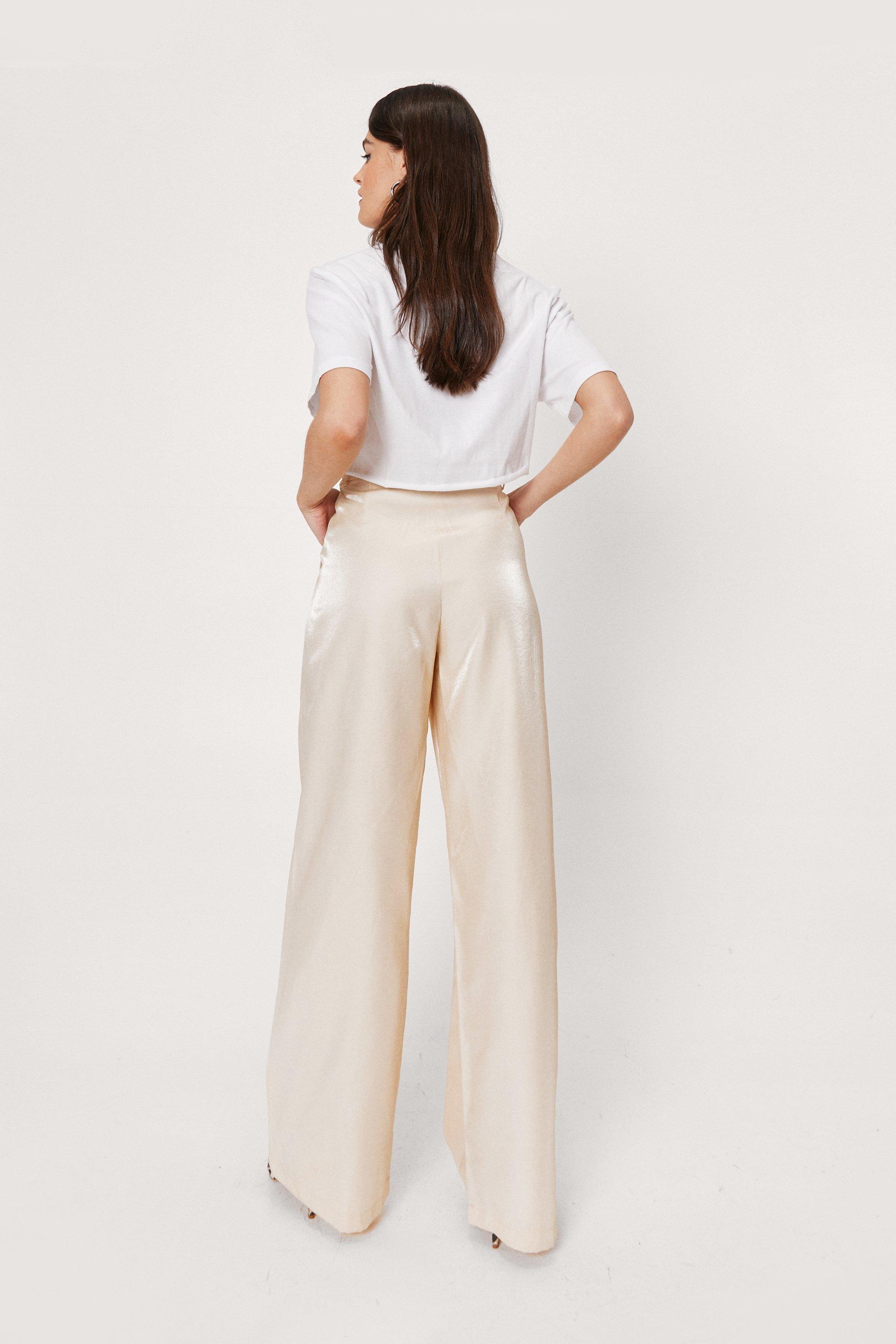Ribbed Trousers with shimmer
