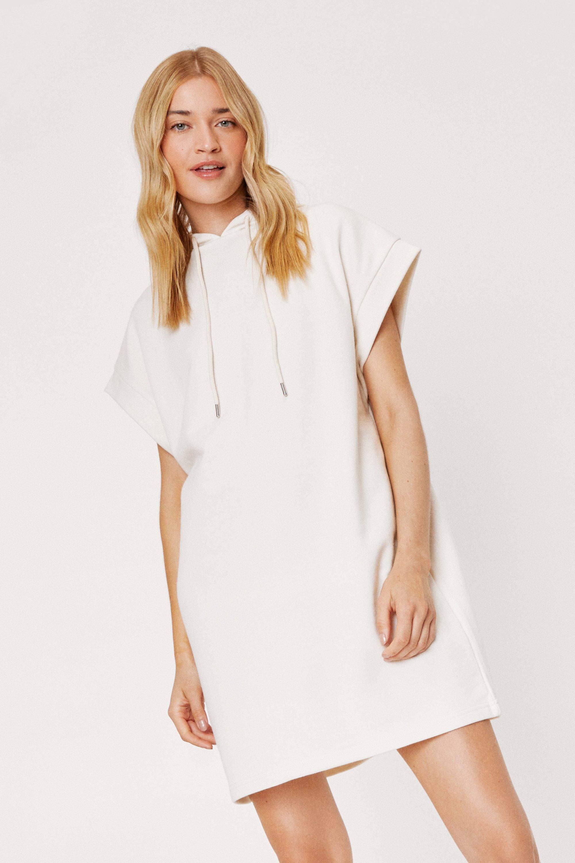 short sleeve sweatshirt dress