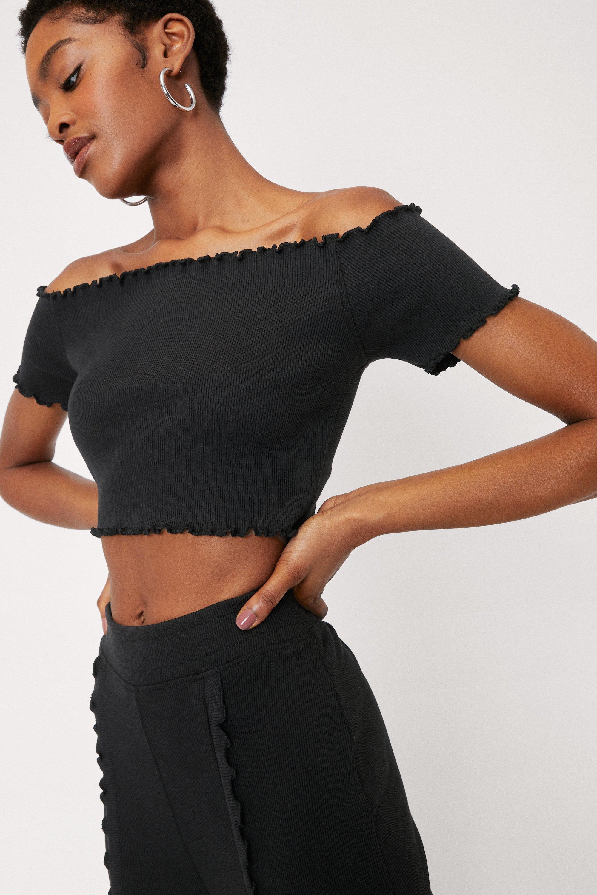 Nasty gal off the shoulder online top