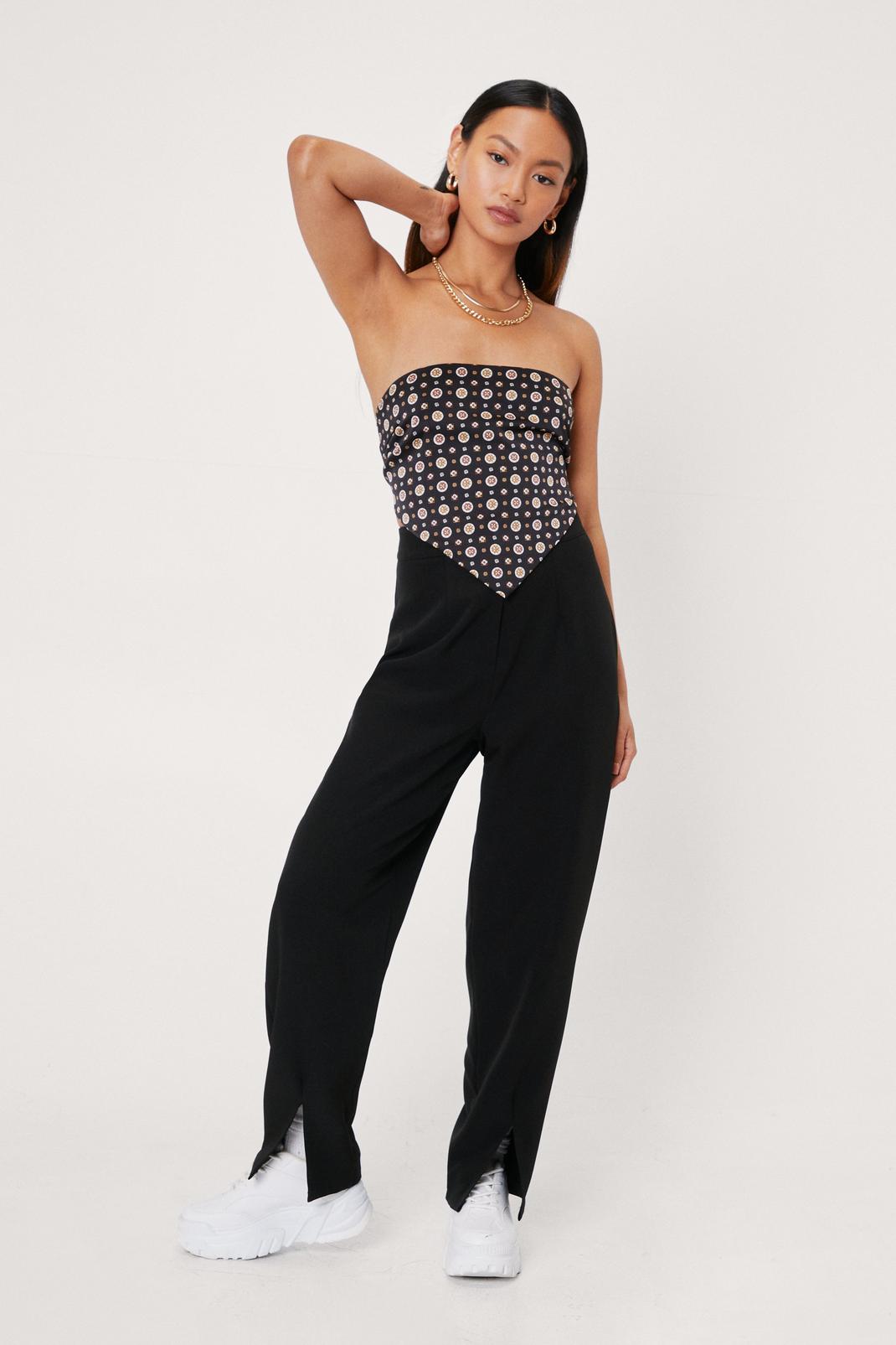 split front pants