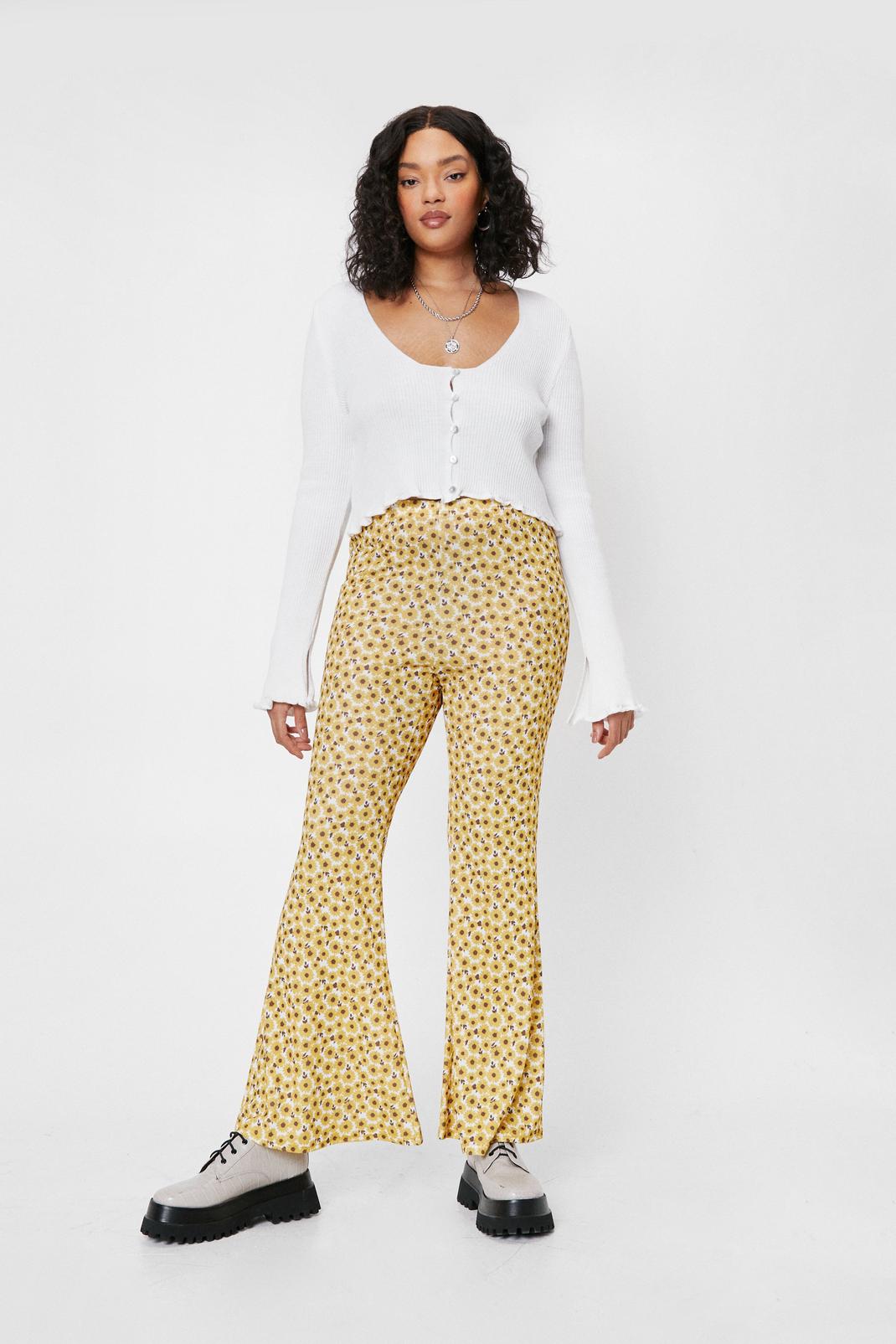 high waisted flare pants