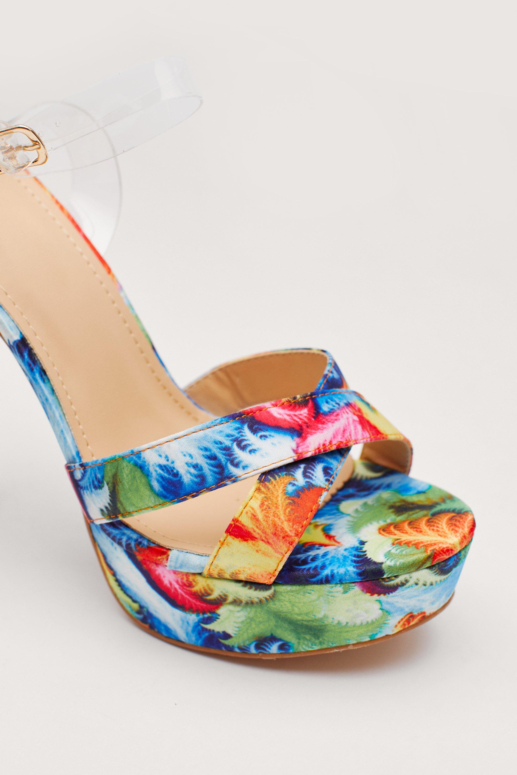 Bright platform heels sale