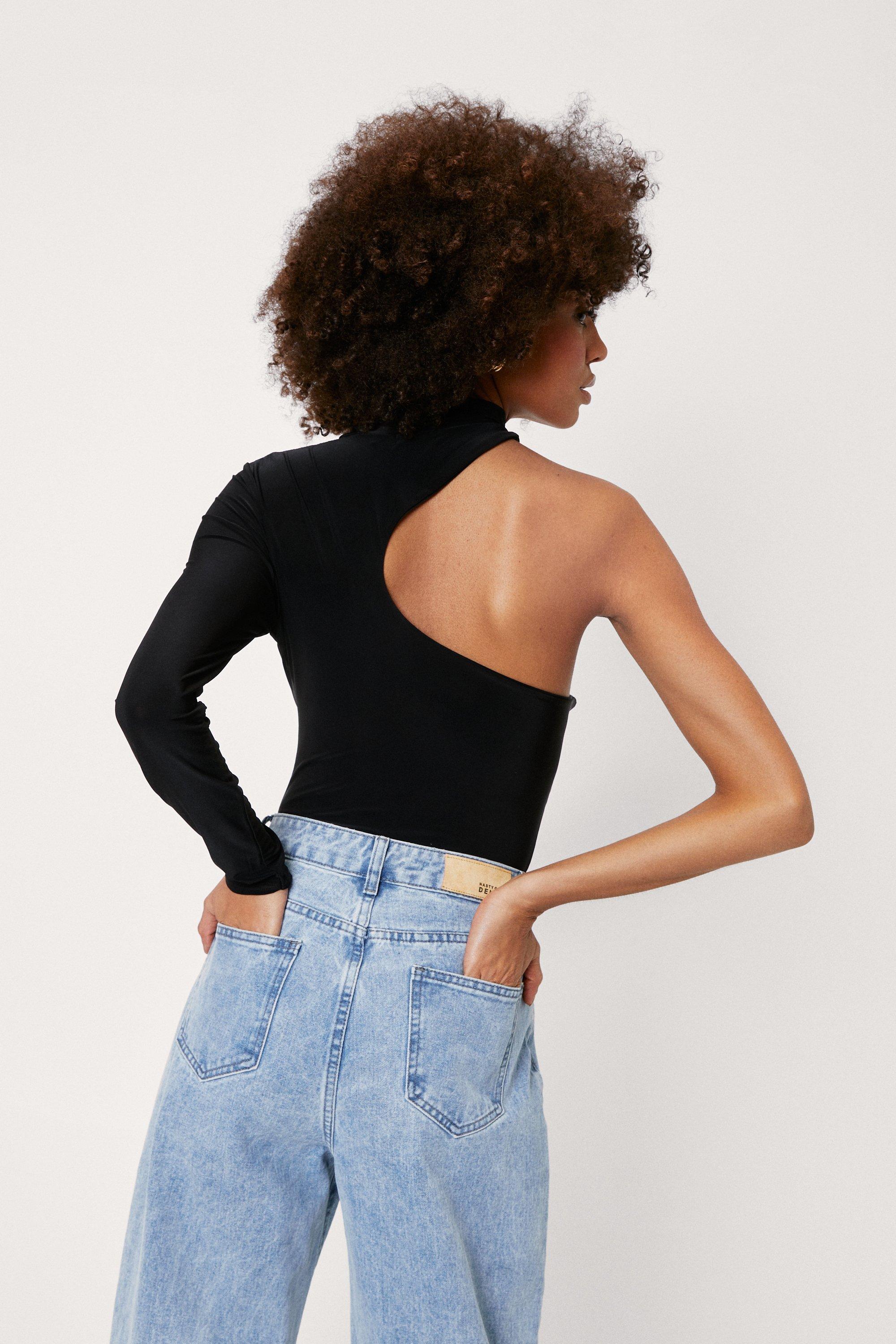 One Shoulder Cut Out Bodysuit