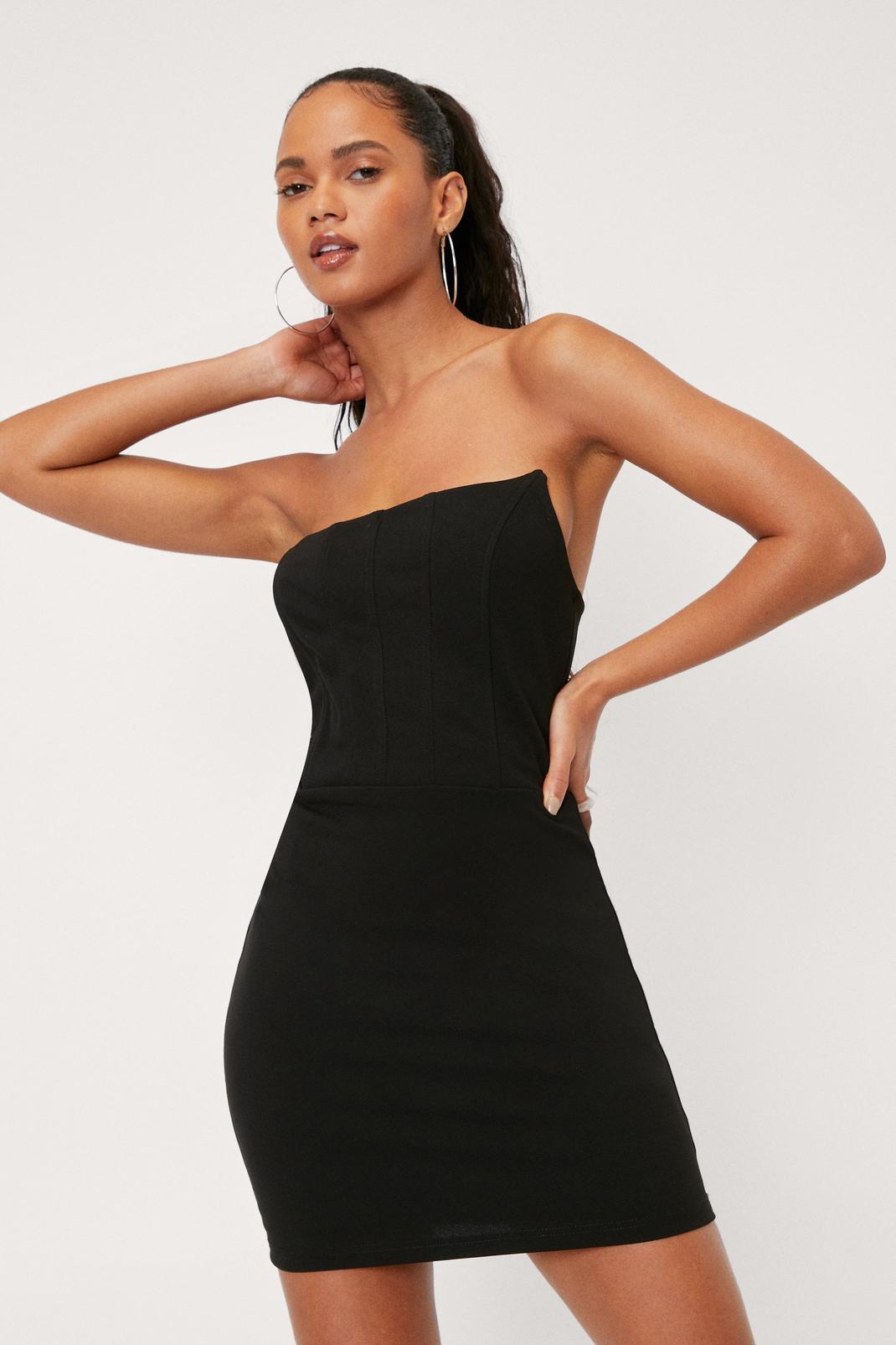 Strapless Corset Bodycon Mini Dress Nasty Gal