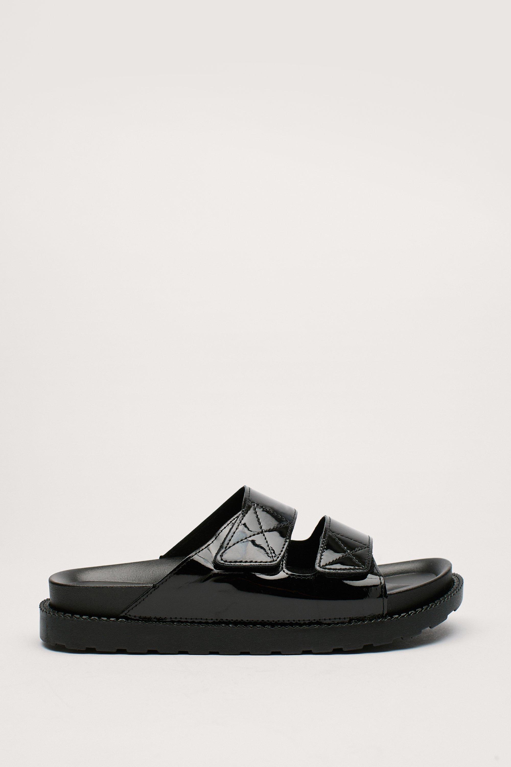 Double strap footbed sandals hot sale