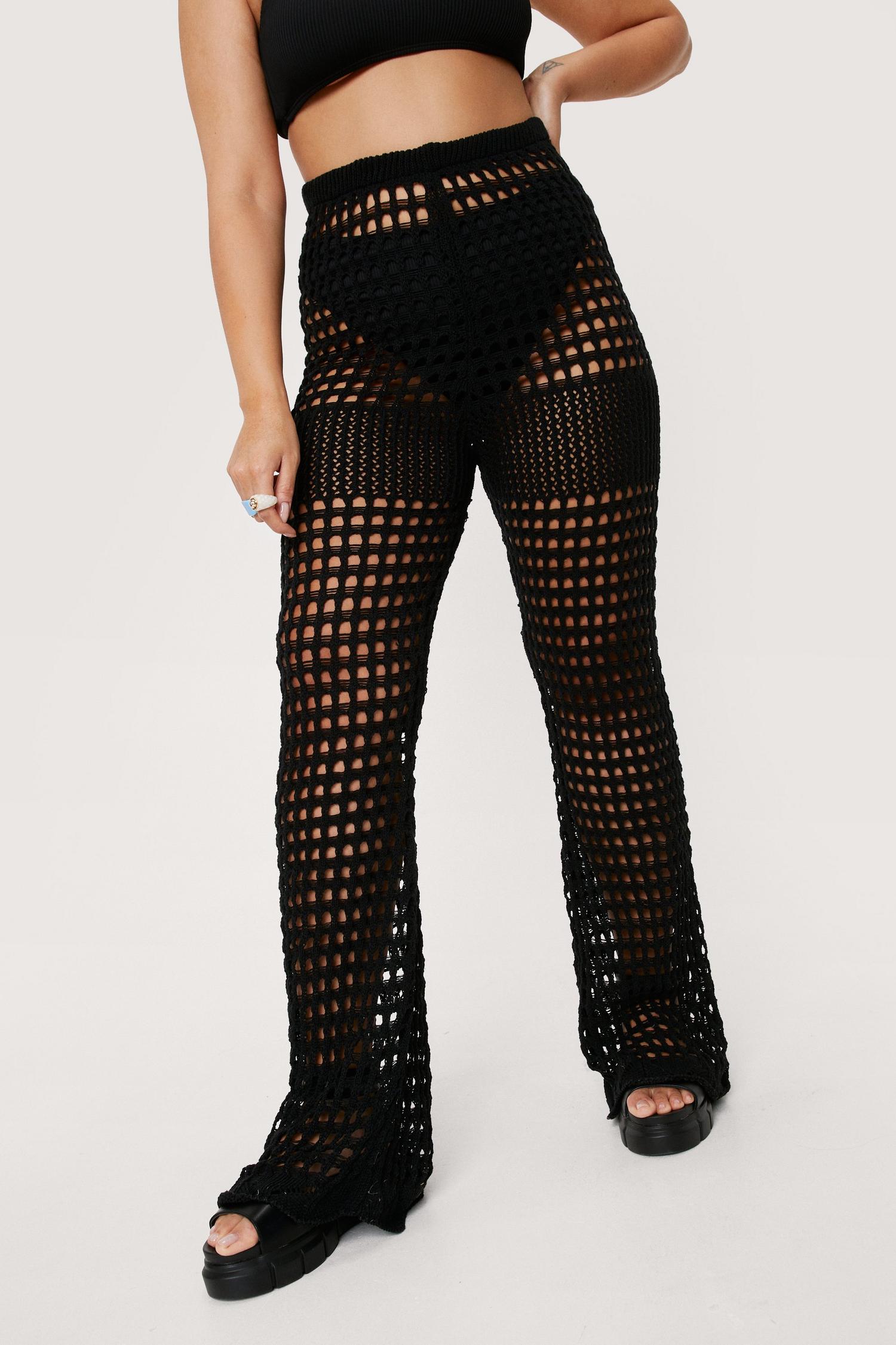high waisted beach cover up pants