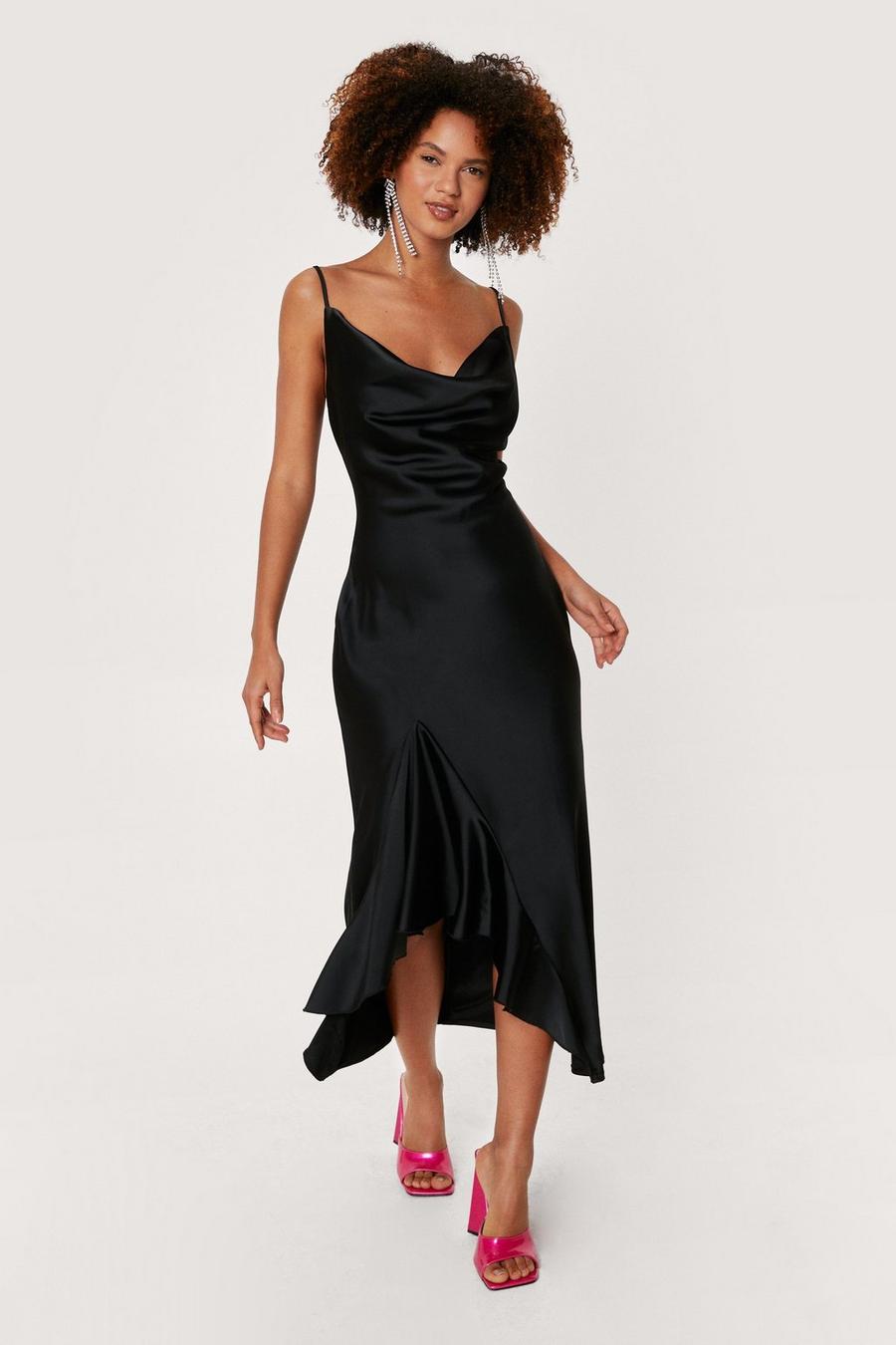 Cowl Neck Dresses Satin Cowl Neck Dresses Nasty Gal