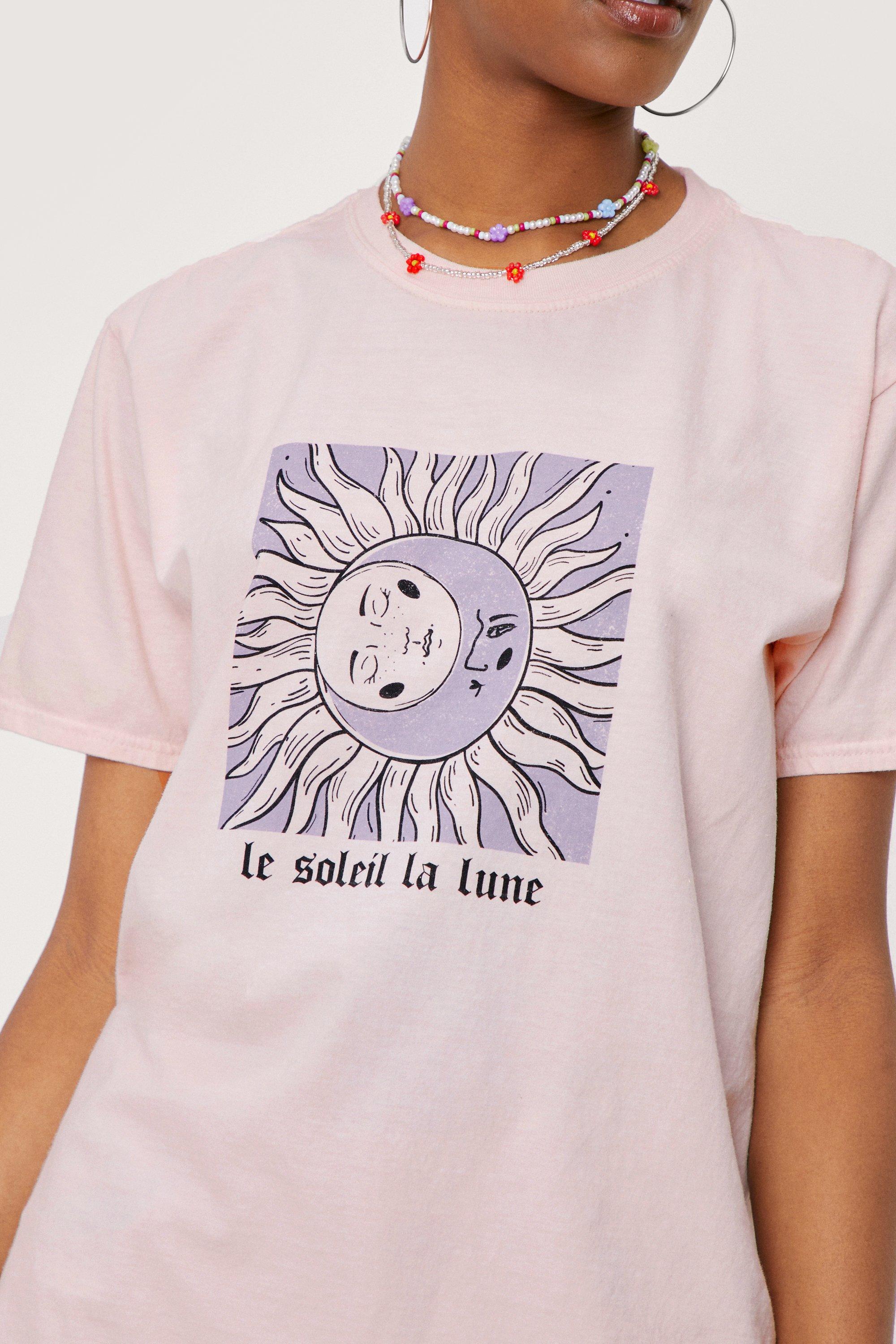 Le Soleil La Lune Relaxed Graphic T Shirt