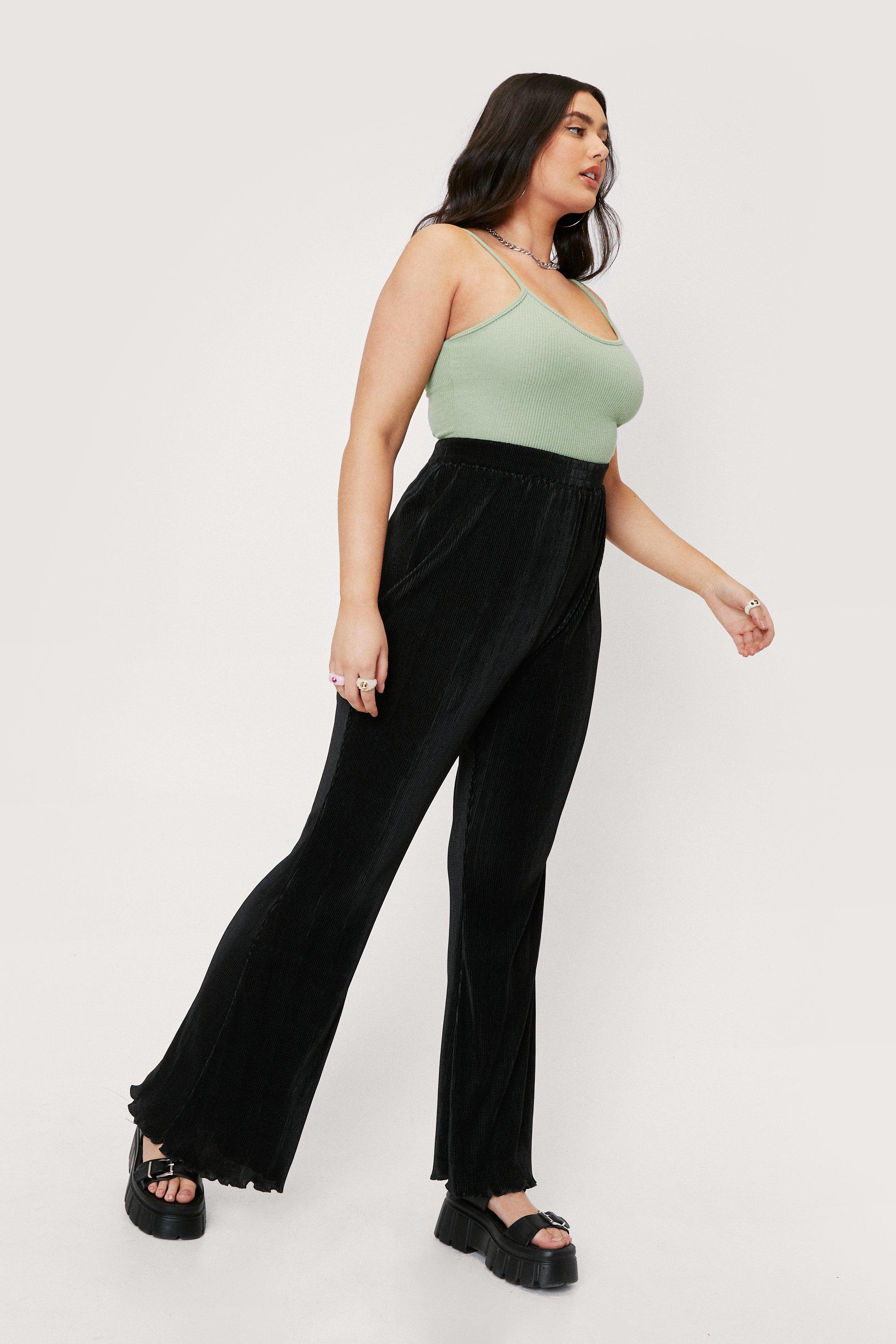 Premium Printed Velvet Flare Pants