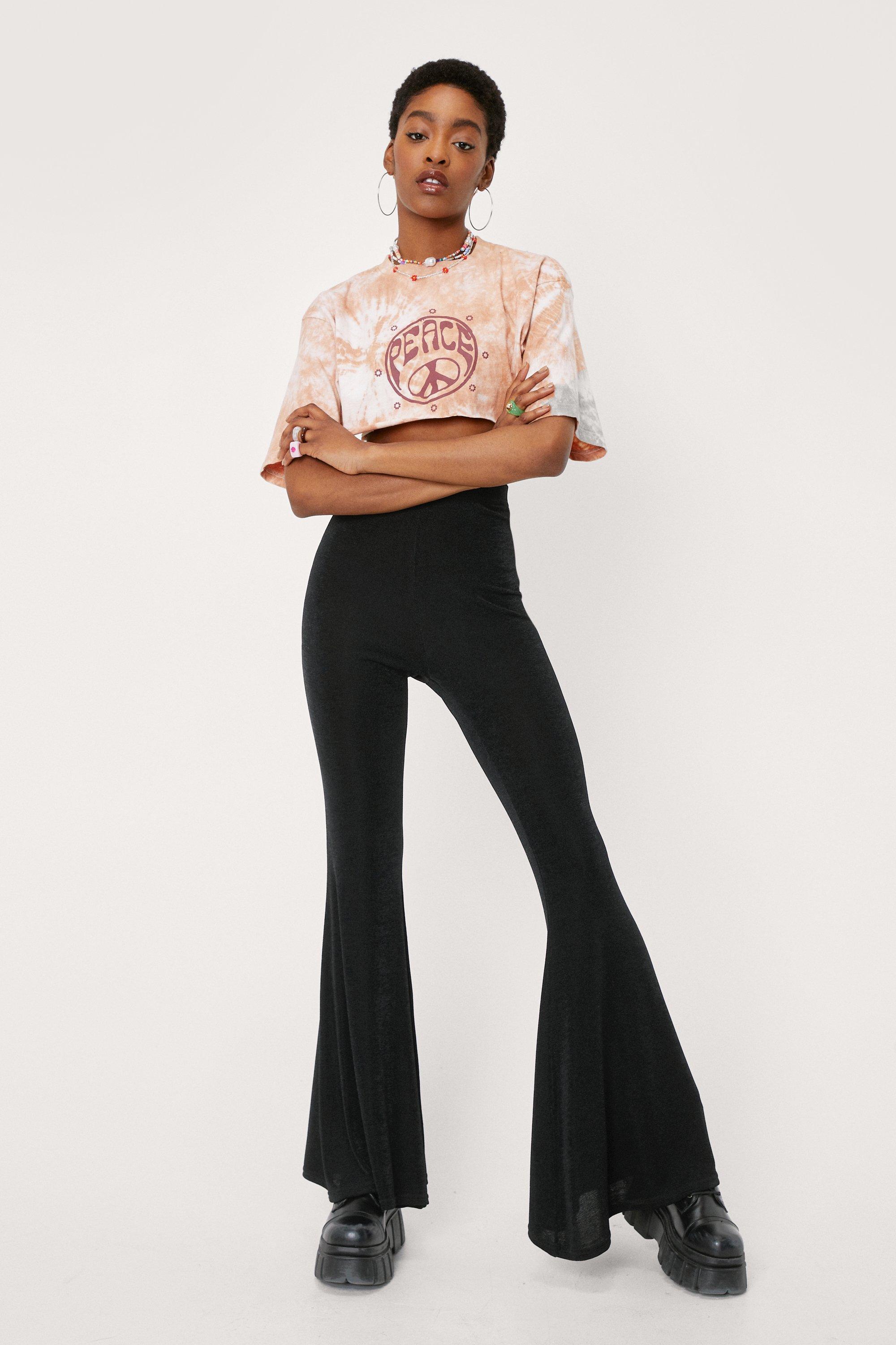brown slinky flares