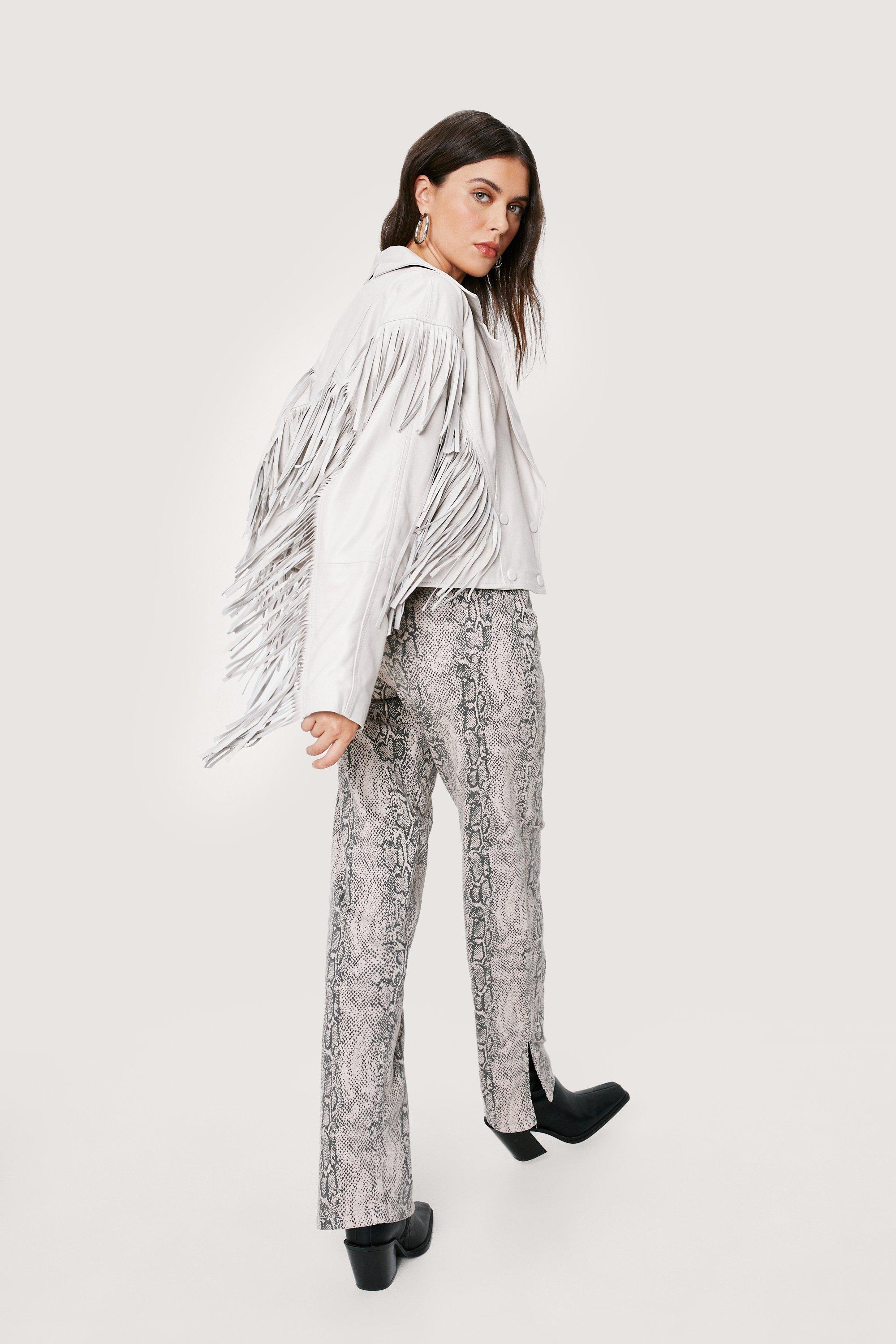 Ganni white fringe clearance jacket