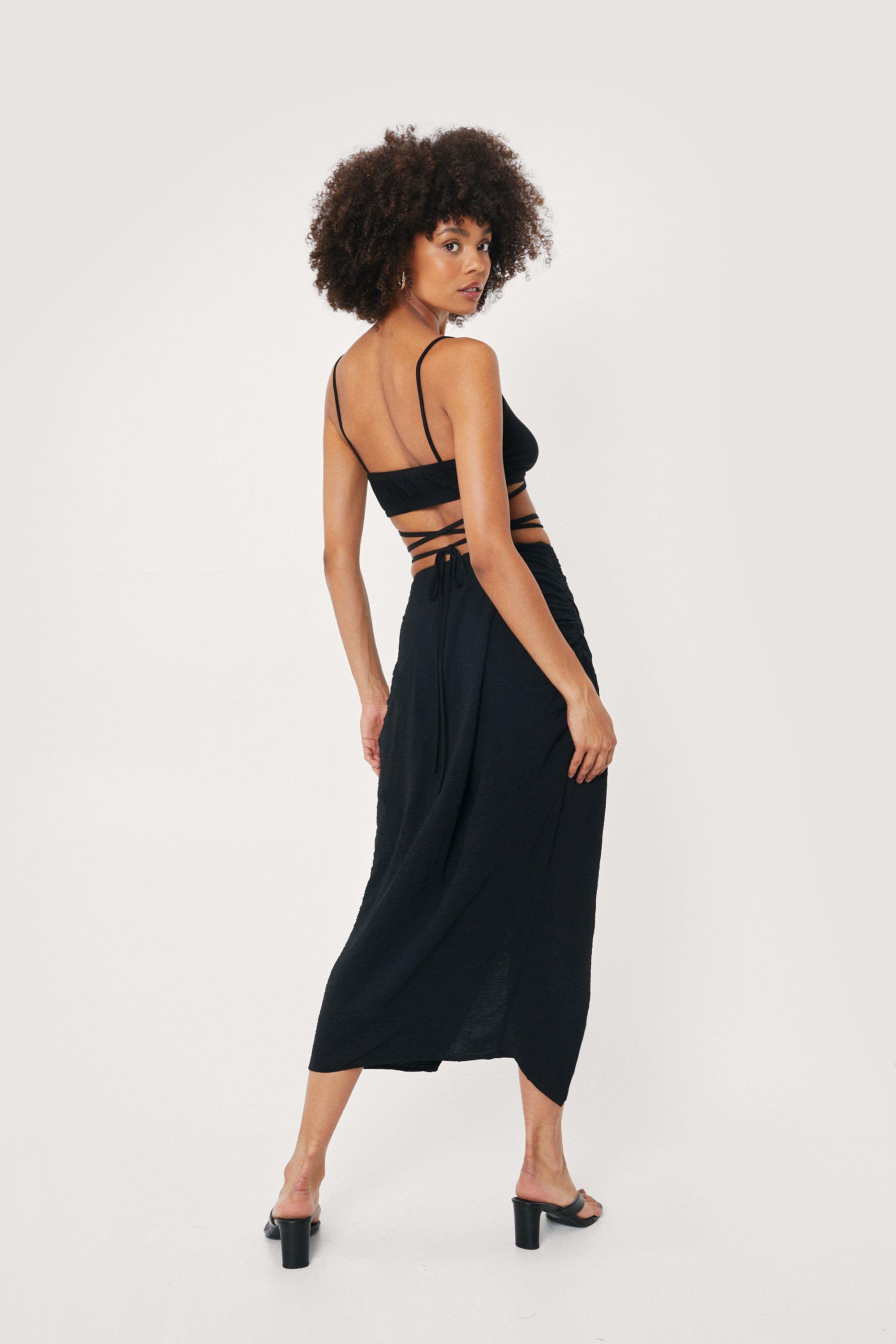 Nasty gal shop knit midi skirt