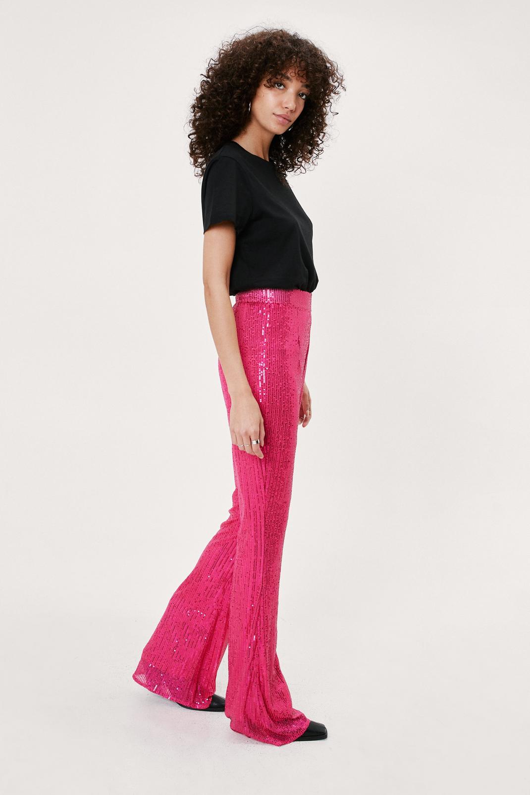 535 High Waisted Sequin Flares image number 2